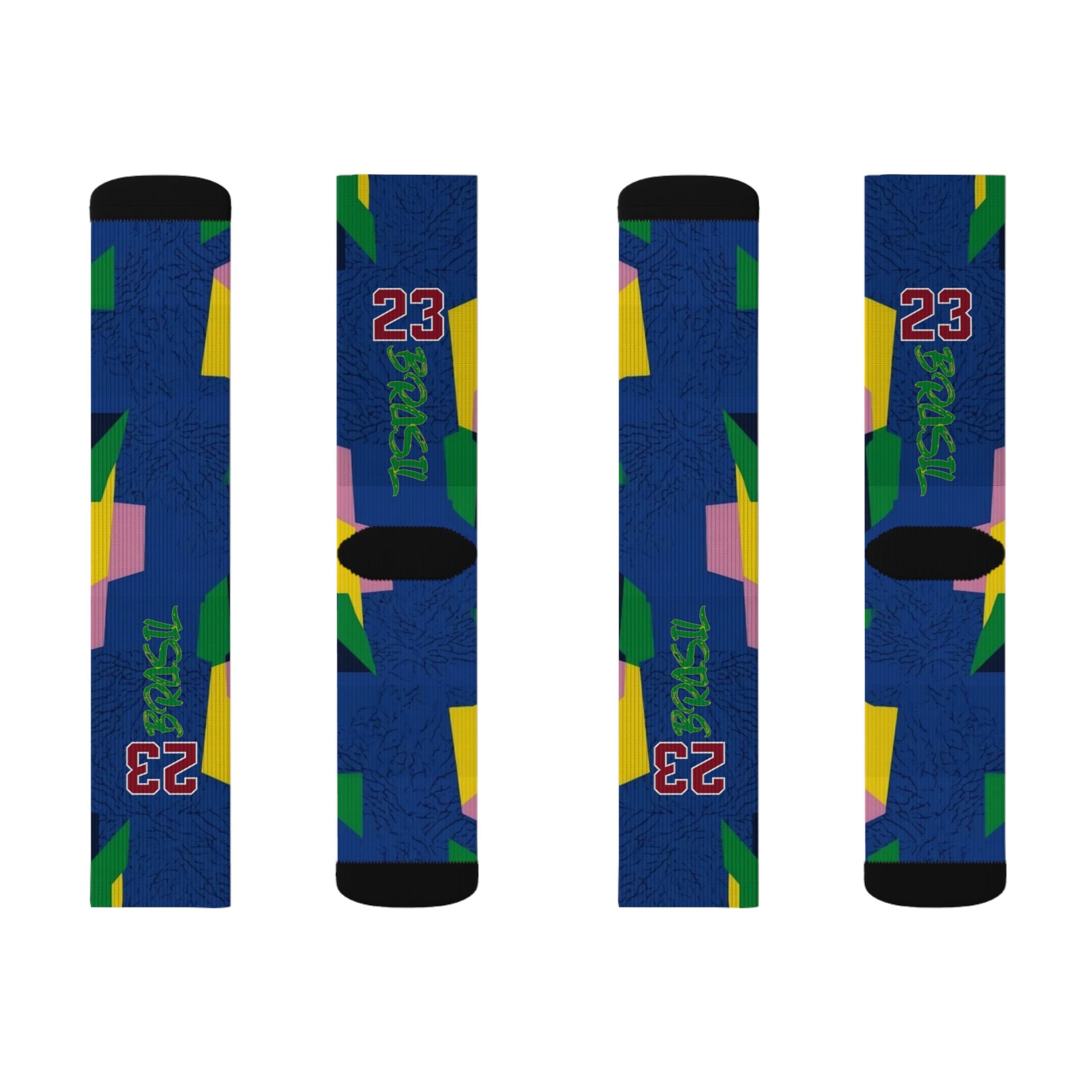 Matching Socks for Jordan 3 Retro Brazil Inspired Design