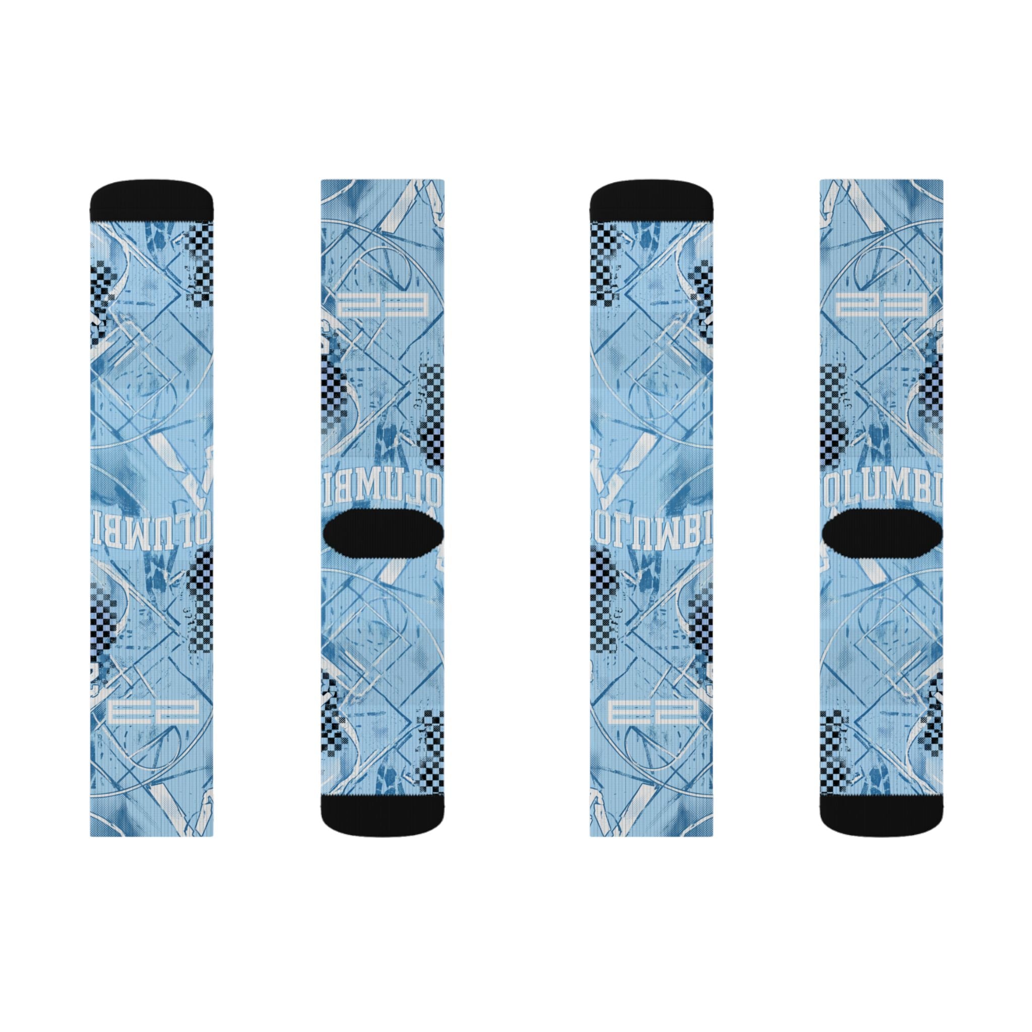 Jordan 11 Retro Columbia Legend Blue 2024 matching Crew Socks | UNC Carolina Blue Streetwear