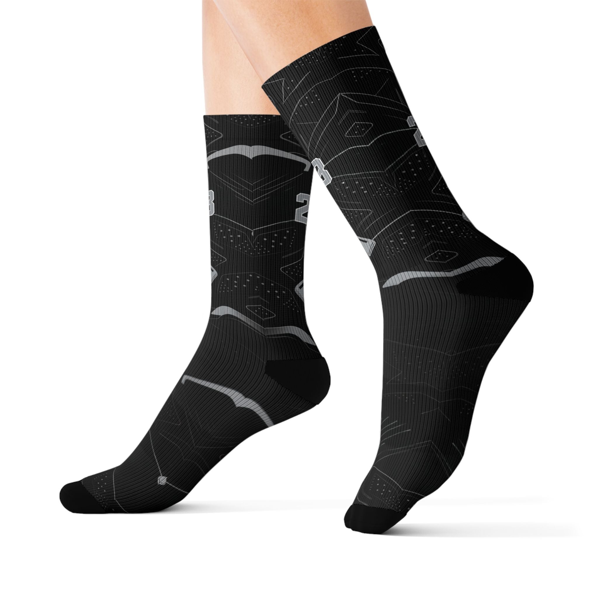 Jordan 6 Retro Cap and Gown matching Crew Socks | Black Graduation Achievement