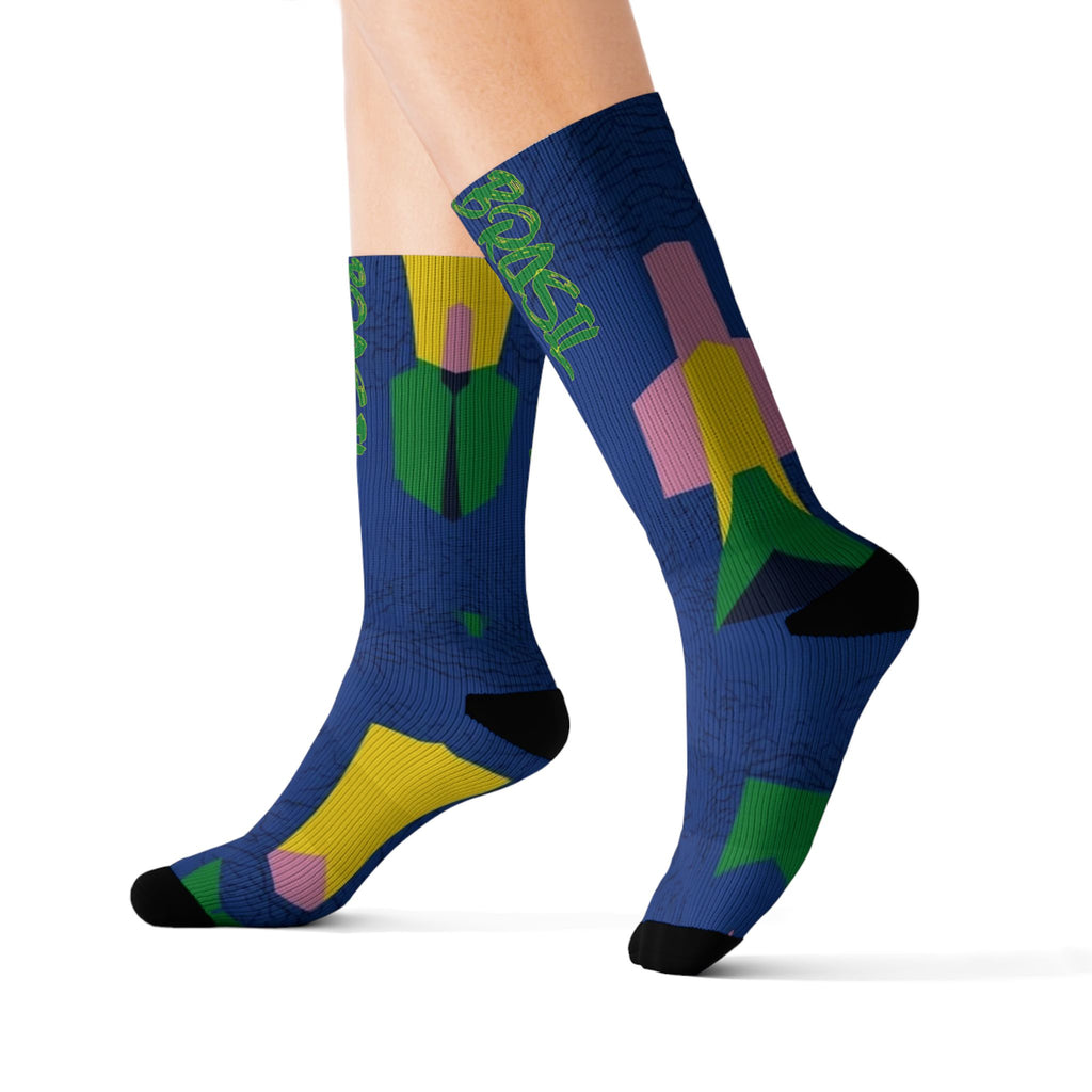 Matching Socks for Jordan 3 Retro Brazil Inspired Design