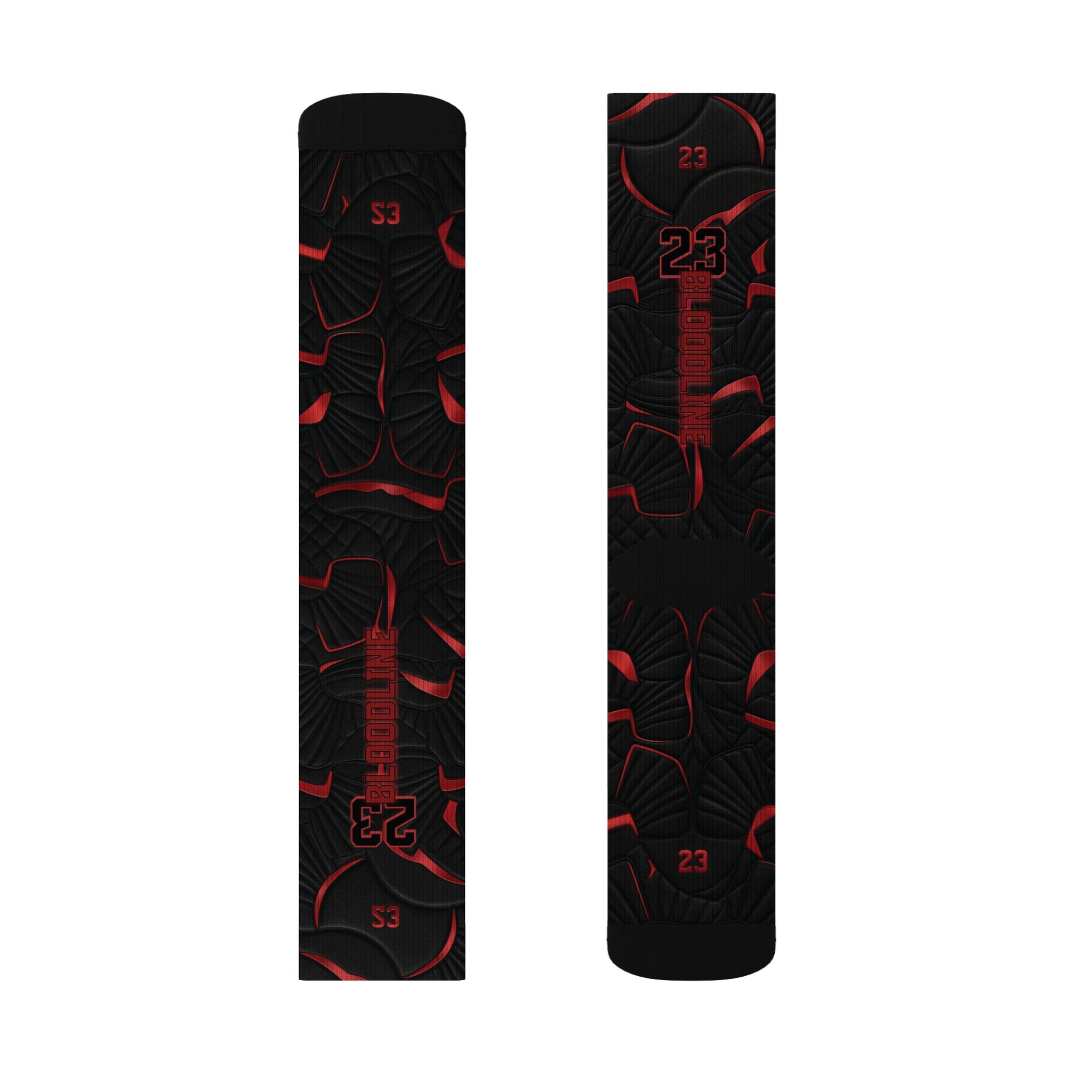 Matching Socks for Jordan 12 Retro Bloodline Inspired Design