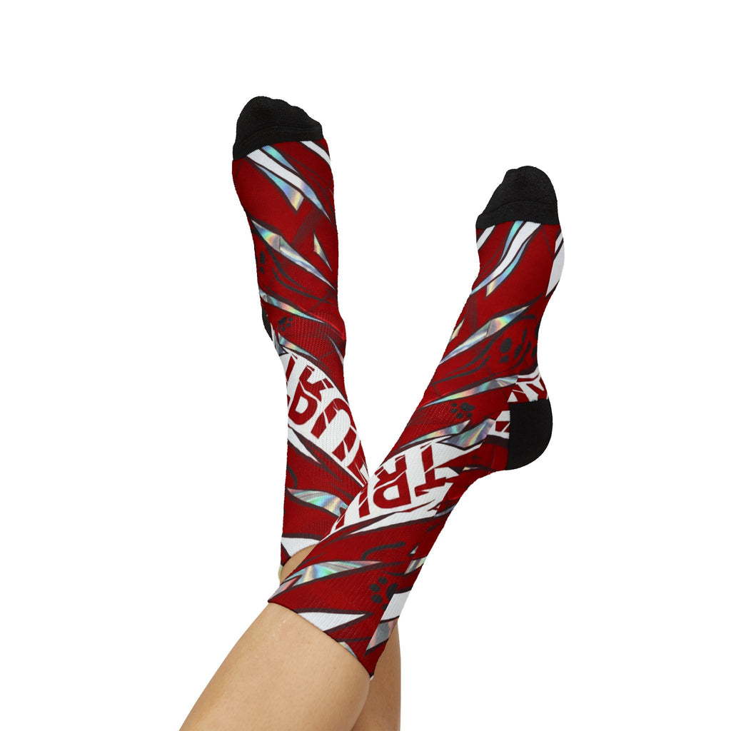 Socks to match Jordan 13 Retro GS 'True Red' matching Crew Socks | Championship Panther Energy Basketball Streetwear