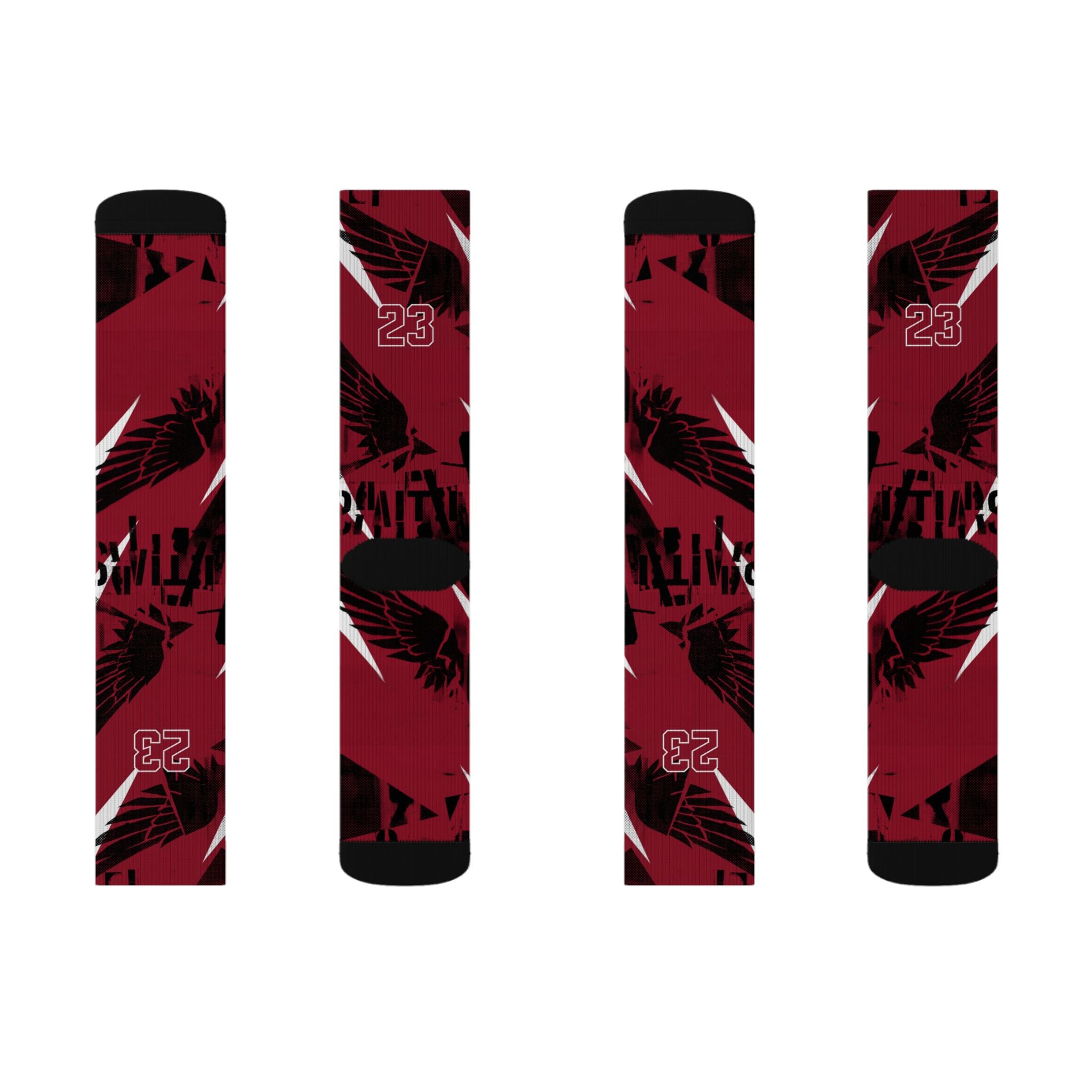 Jordan 1 Retro Low OG Banned 2026 matching Crew Socks | Crimson Red Basketball Streetwear
