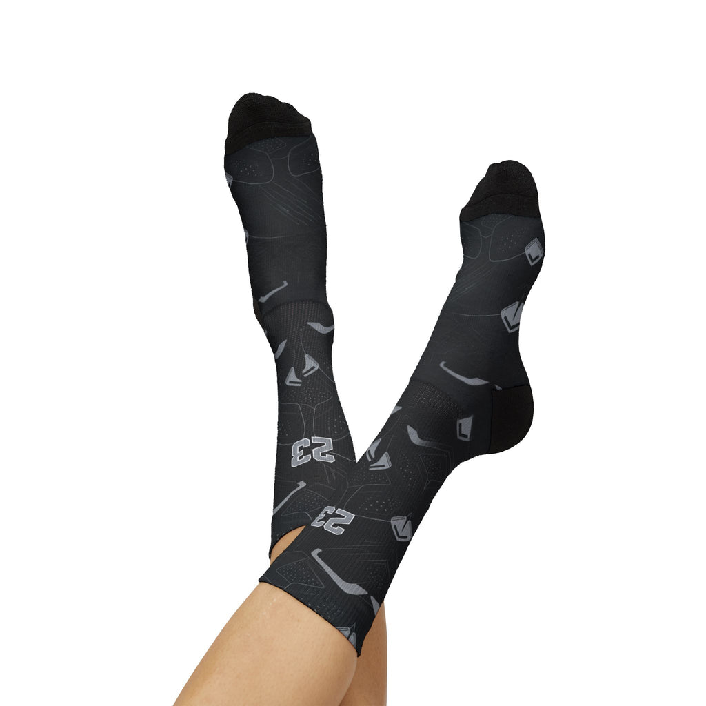 Jordan 6 Retro Cap and Gown matching Crew Socks | Black Graduation Achievement