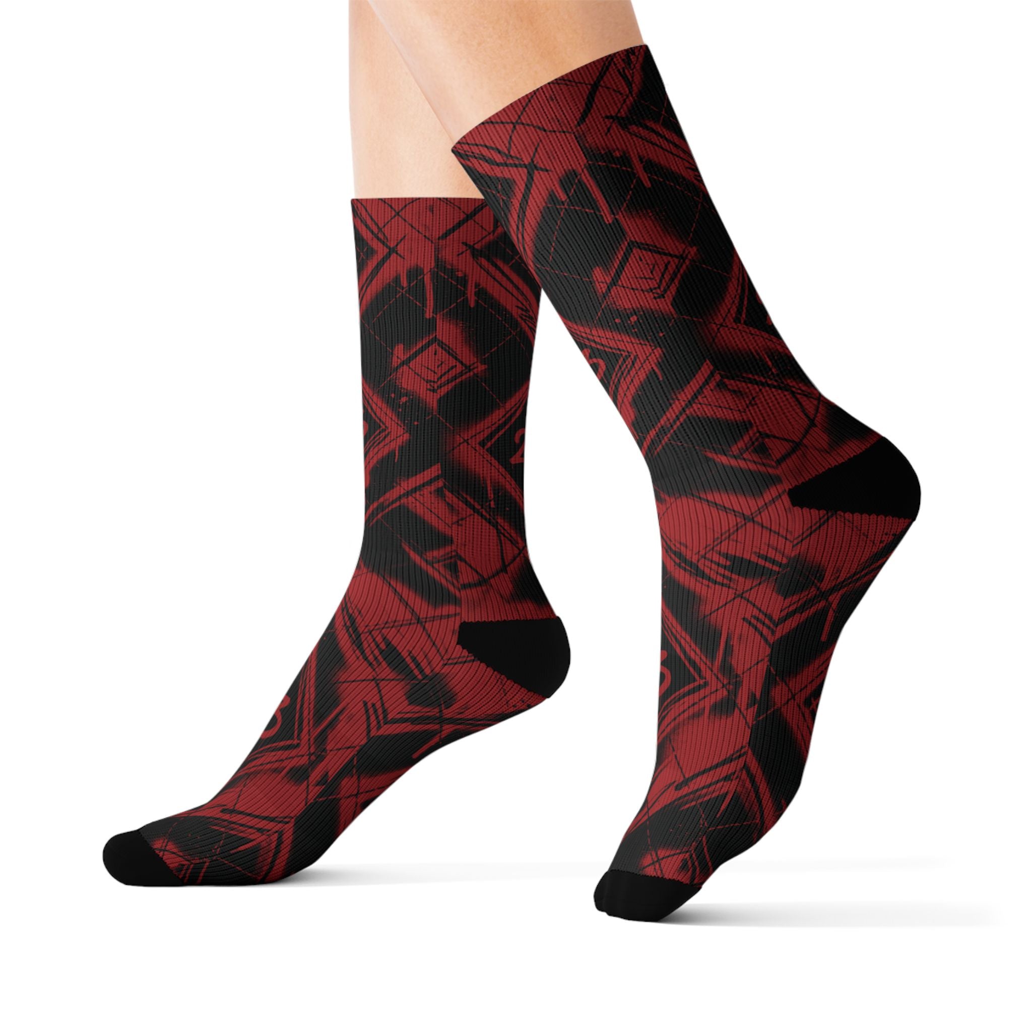 Matching Socks for Jordan 12 Retro Flu Game 2016 Inspired Design