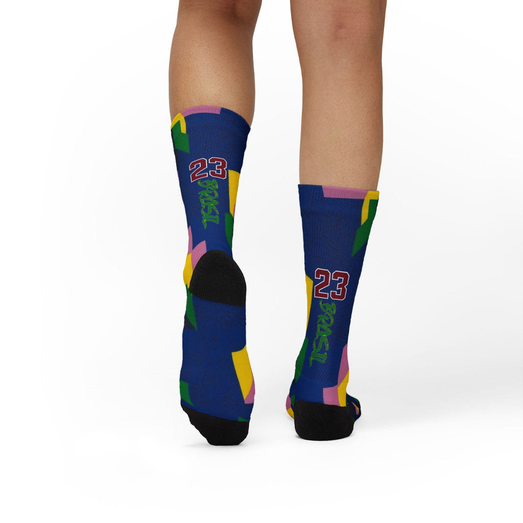 Matching Socks for Jordan 3 Retro Brazil Inspired Design