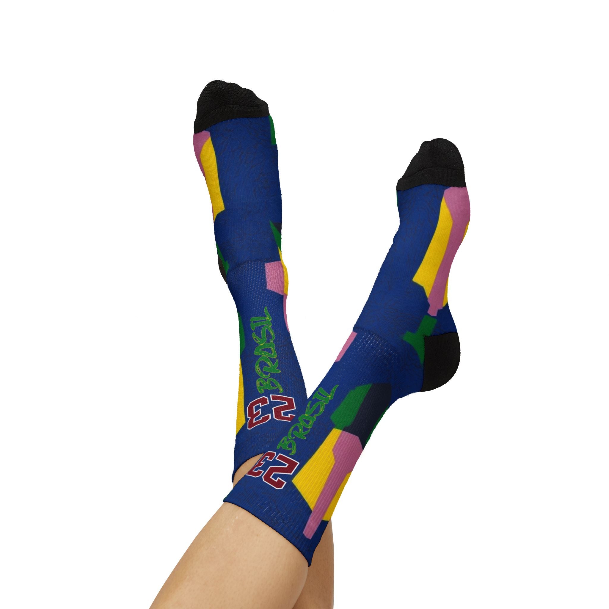 Matching Socks for Jordan 3 Retro Brazil Inspired Design