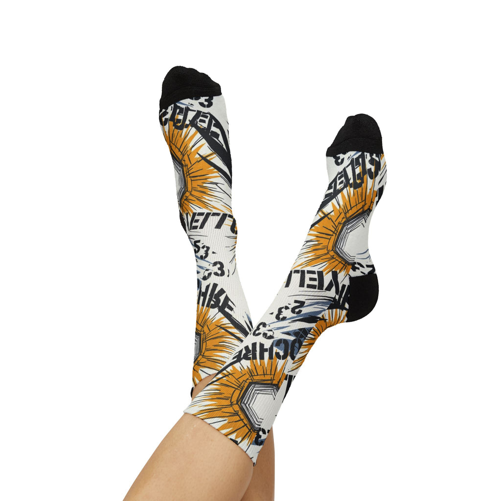 Socks to match Jordan 6s Retro 'Yellow Ochre' matching Crew Socks | Championship Desert Warmth Basketball Streetwear