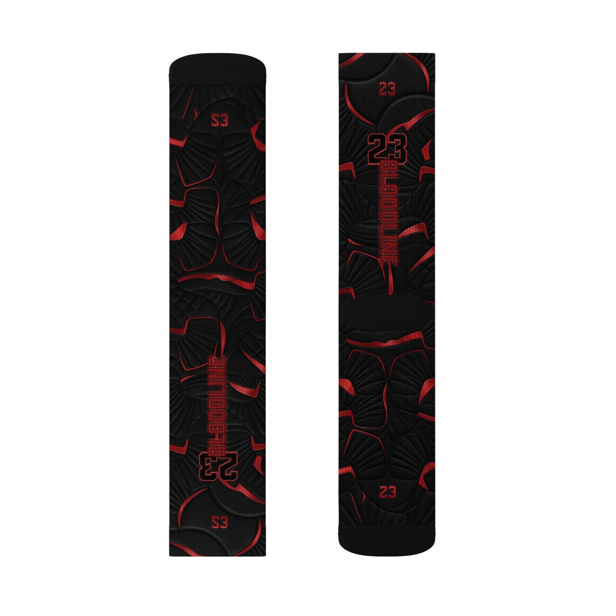 Matching Socks for Jordan 12 Retro Bloodline Inspired Design