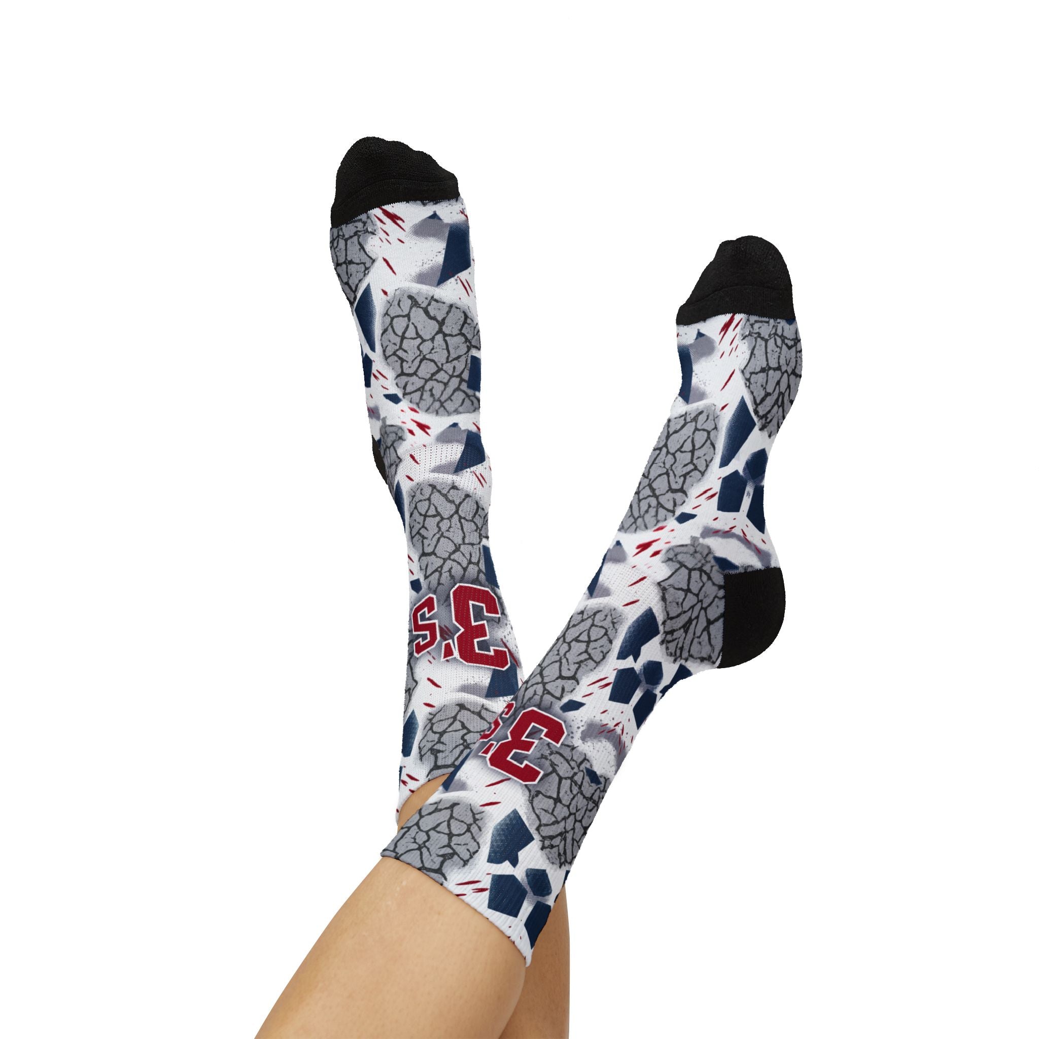Socks to match Jordan 3 'True Blue' 2026 Matching Socks