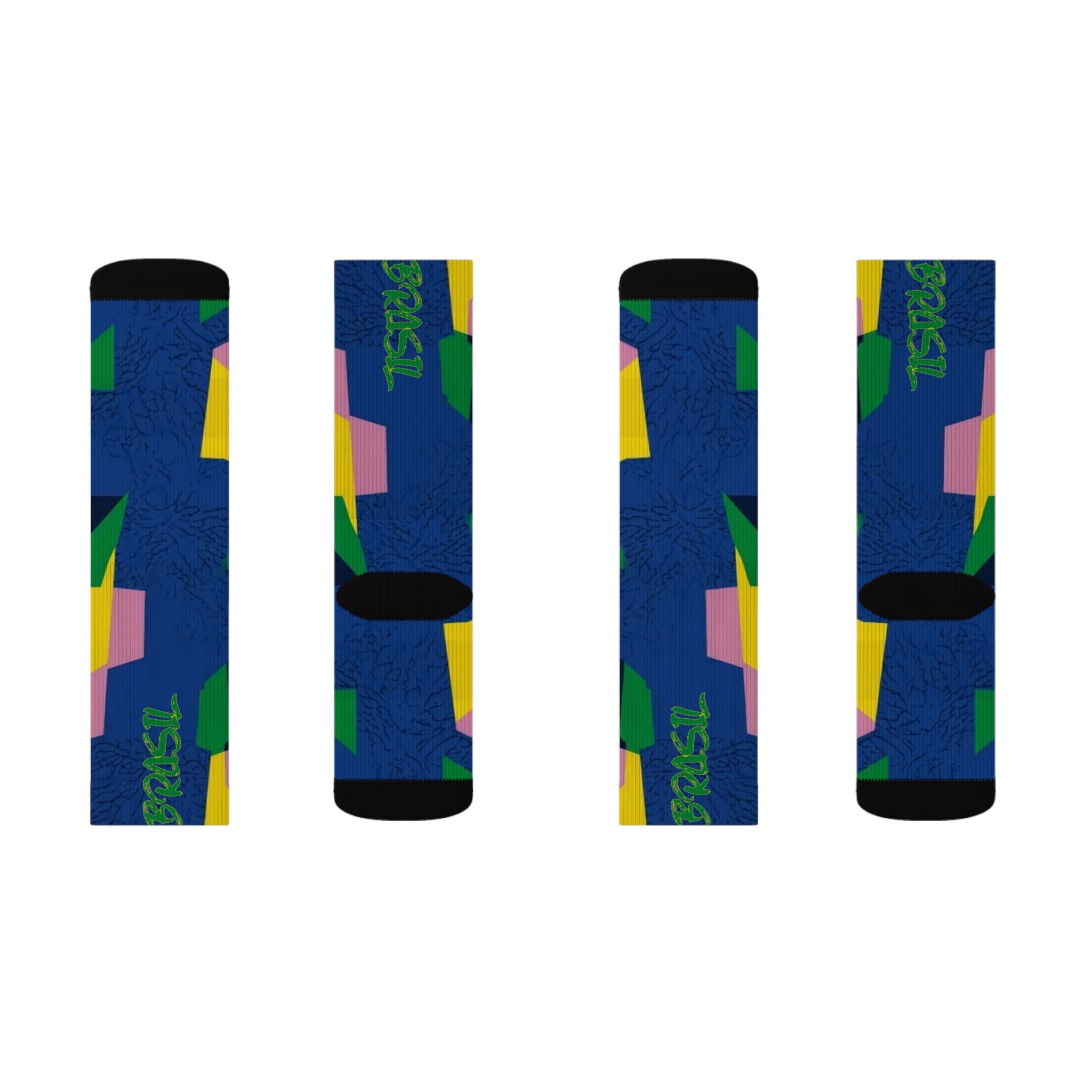 Matching Socks for Jordan 3 Retro Brazil Inspired Design