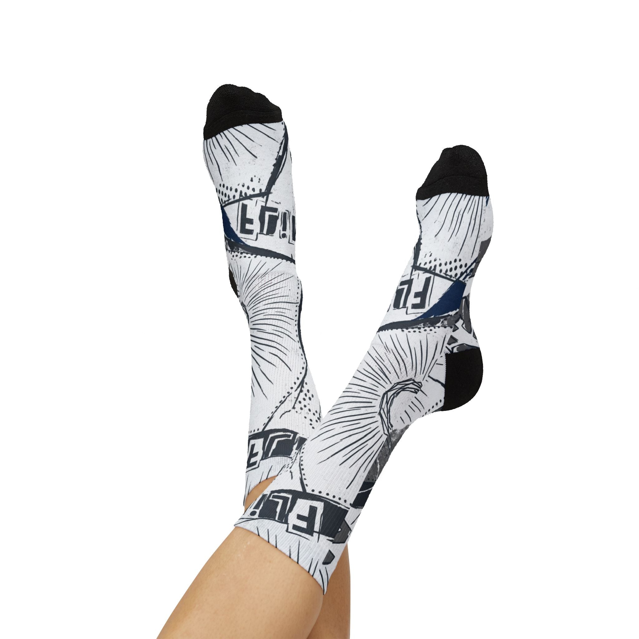 Socks to match Jordan 9 Retro 'Flint Grey' 2026 matching Crew Socks | Premium Championship Heritage Streetwear