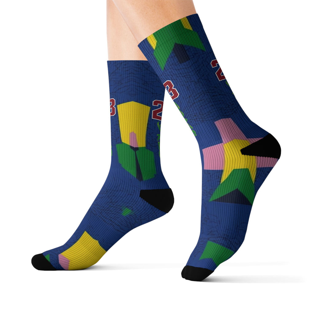 Matching Socks for Jordan 3 Retro Brazil Inspired Design