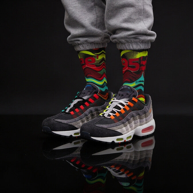 Matching socks for Air Max 95 Big Bubble sneaker fit and street style - My Matching Socks