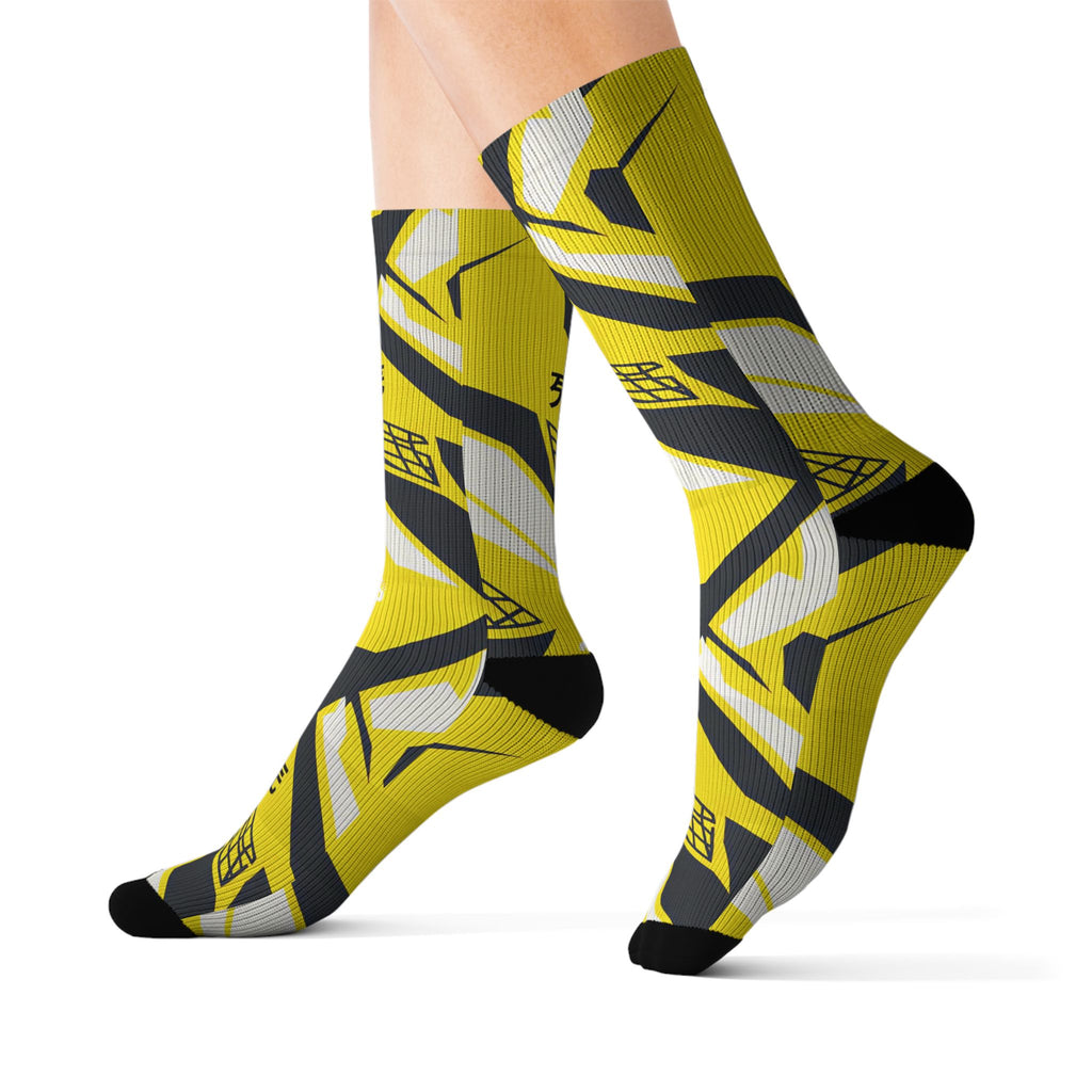 Air Jordan 5 Retro Tokyo T23 matching socks | Abstract Sublimation Athletic Crew Socks