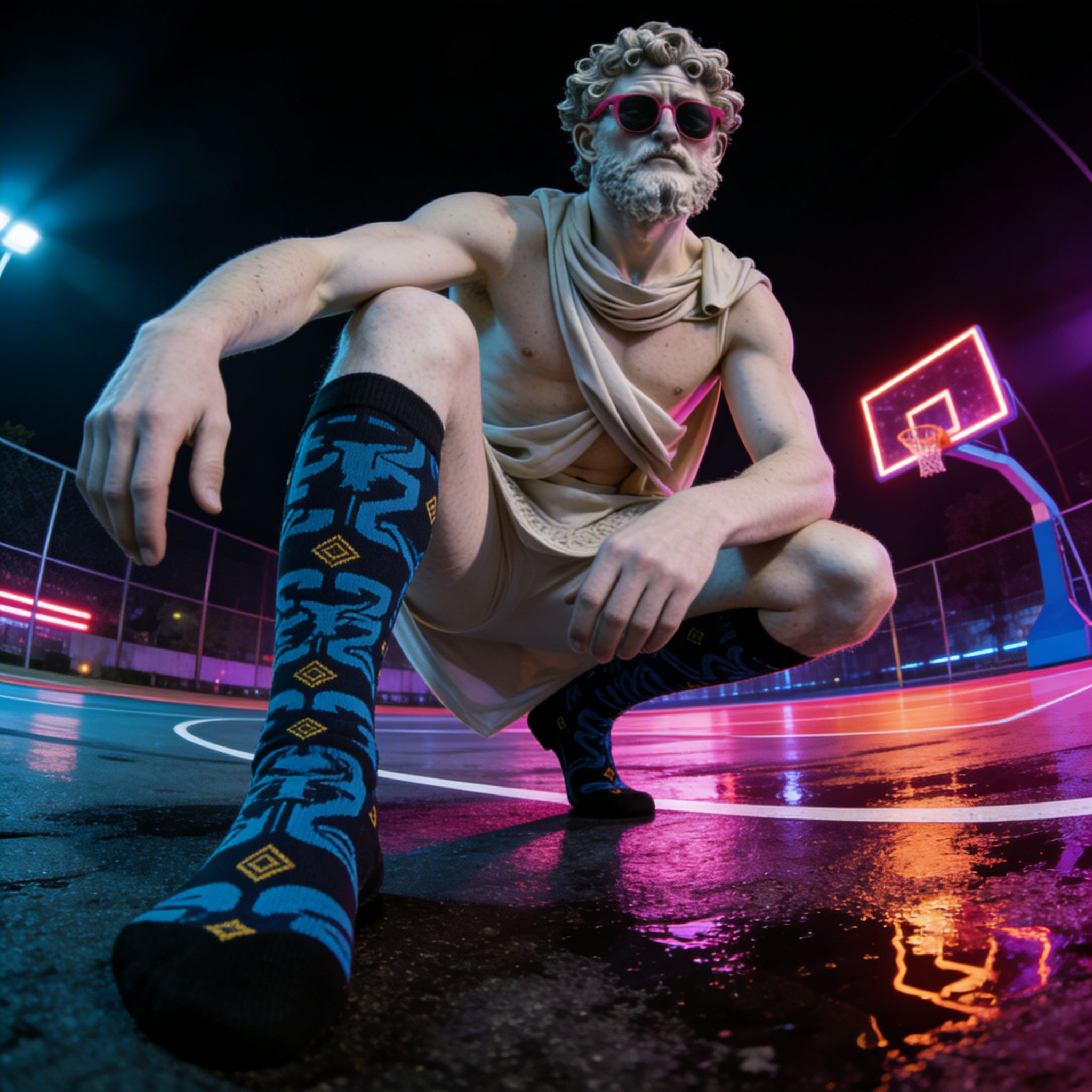 Luxury streetwear socks to match Air Jordan 11 Gamma colorway - My Matching Socks