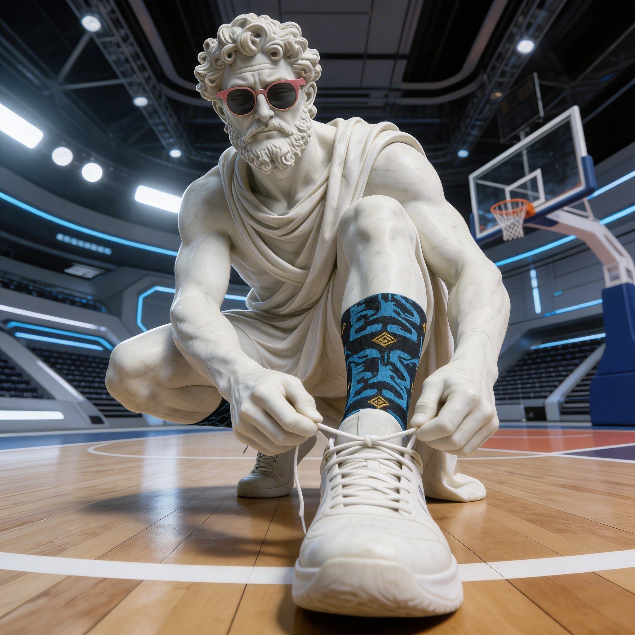 Streetwear crew socks made to match Jordan 11 Gamma blue black fit - My Matching Socks