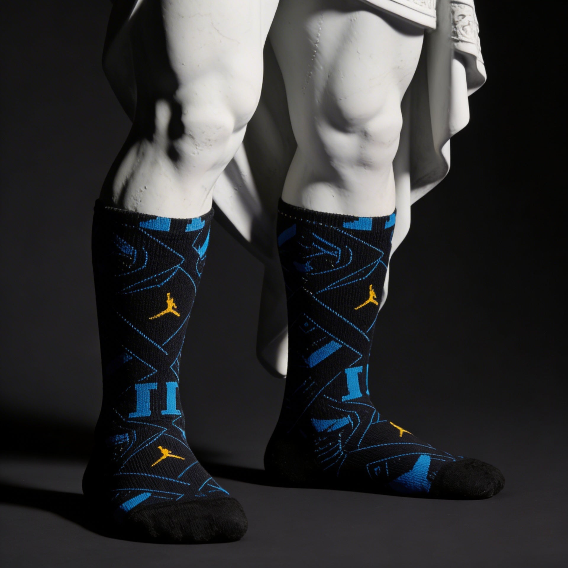 Air Jordan 11 Gamma matching pattern crew socks for sneaker outfits - My Matching Socks