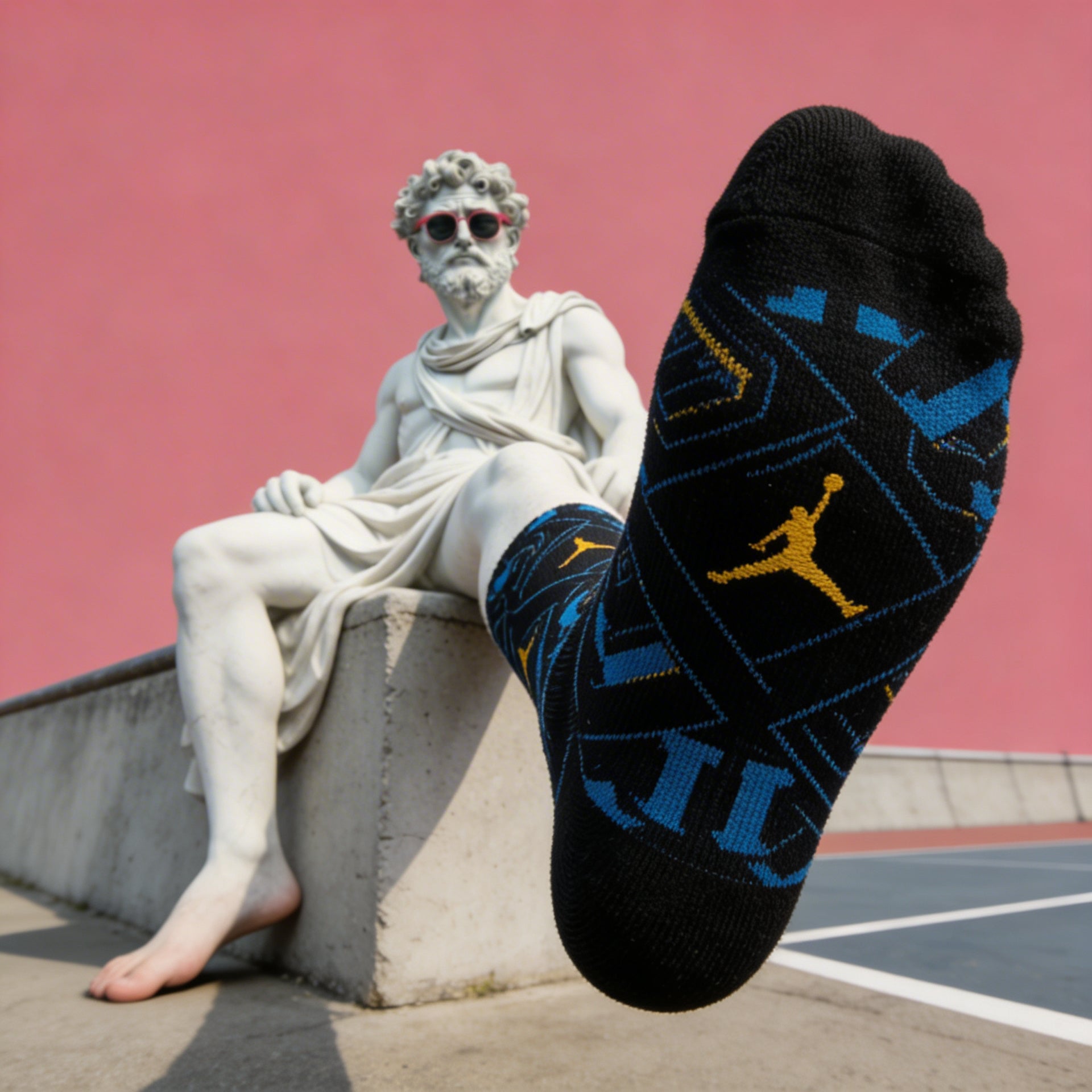 Sneakerhead gift socks for Jordan 11 Gamma inspired color story - My Matching Socks
