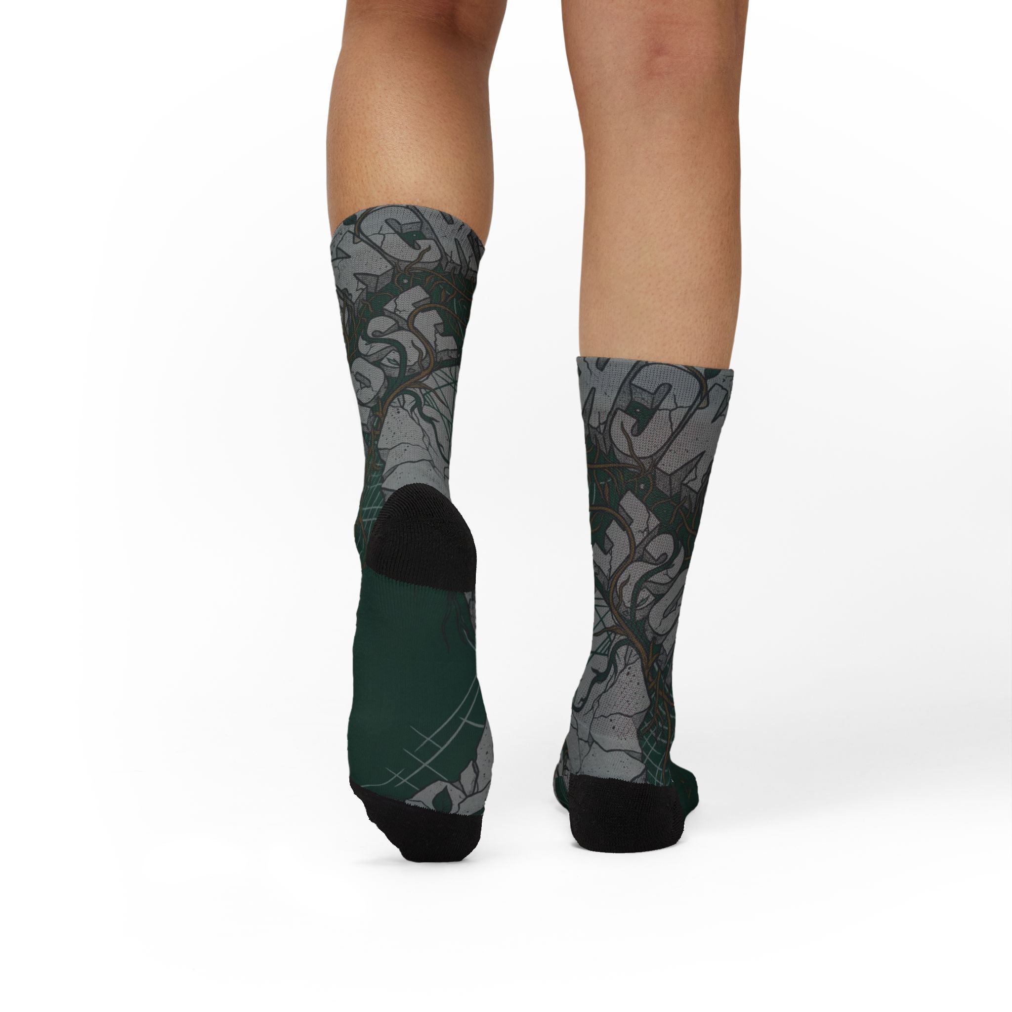 Teyana Taylor x Jordan 3 'Concrete Rose' matching Crew Socks | Harlem Inspired Rose Urban Streetwear
