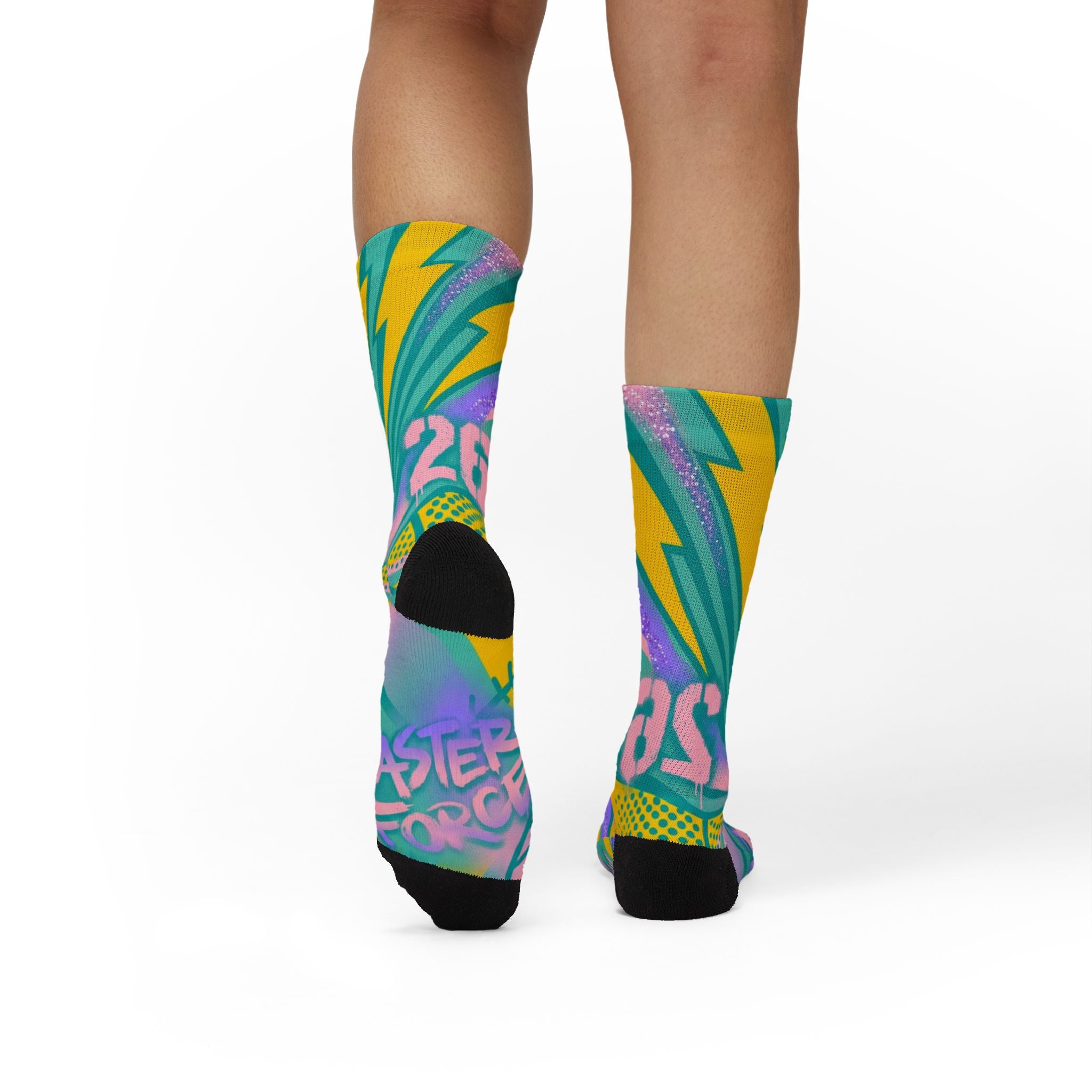 Nike Air Force 1 Dunk Low Easter 2026 matching Crew Socks | Pastel Holographic Streetwear Basketball Socks Gift
