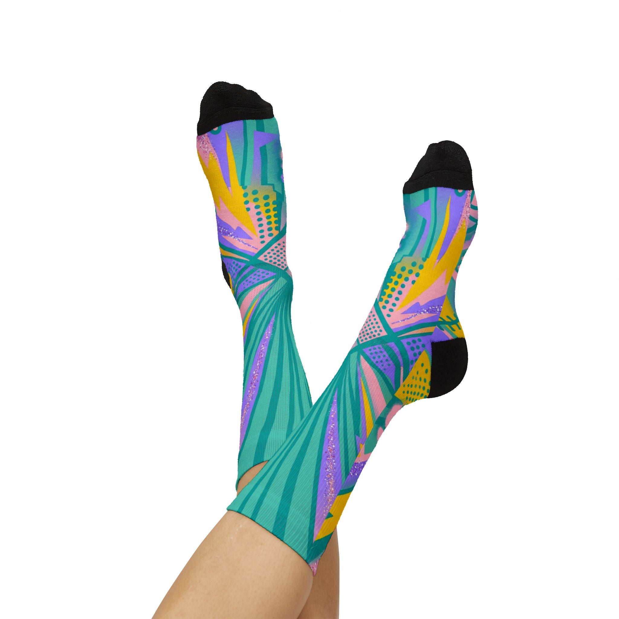 Nike Air Force 1 Dunk Low Easter 2026 matching Crew Socks | Pastel Holographic Streetwear Basketball Socks Gift
