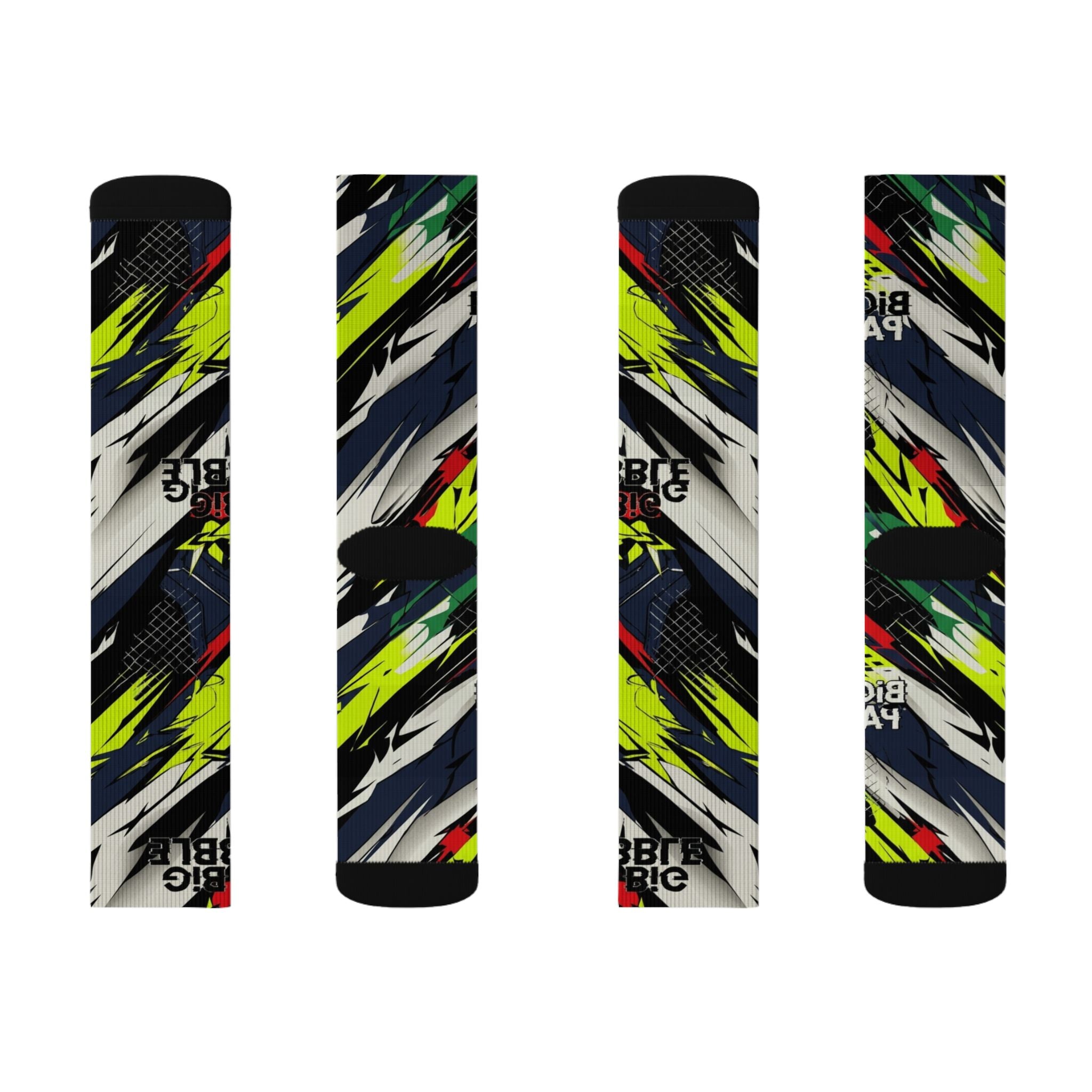 Air Max 95 OG 'Big Bubble - Paisley Neon' matching Crew Socks | 90s Tech Nostalgia Volt Black Streetwear