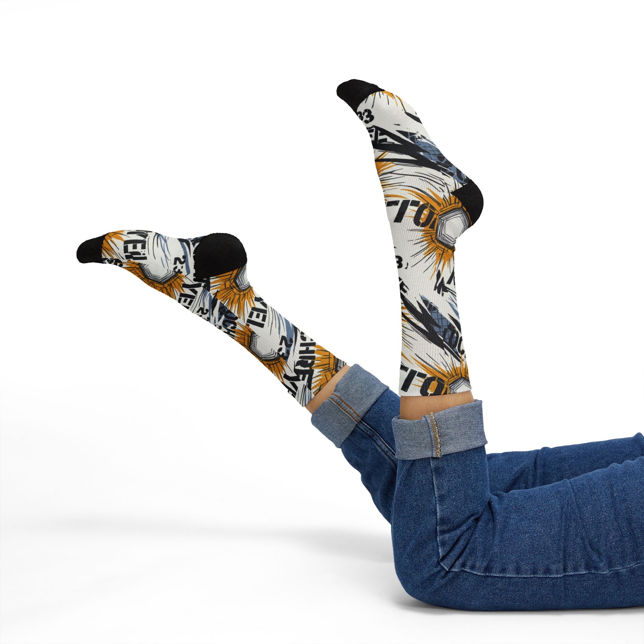 Jordan 6s Retro 'Yellow Ochre' matching Crew Socks | Championship Desert Warmth Basketball Streetwear