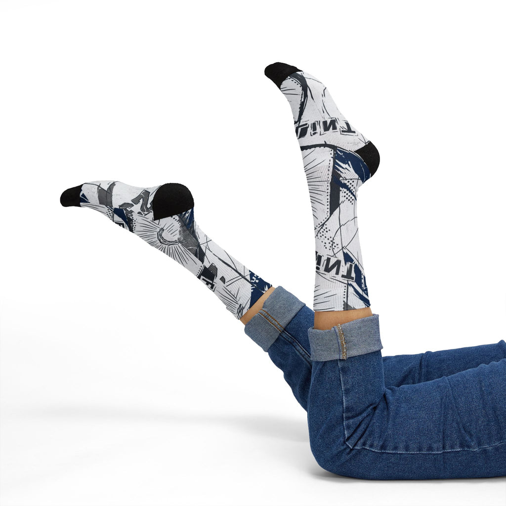 Jordan 9 Retro 'Flint Grey' 2026 matching Crew Socks | Premium Championship Heritage Streetwear