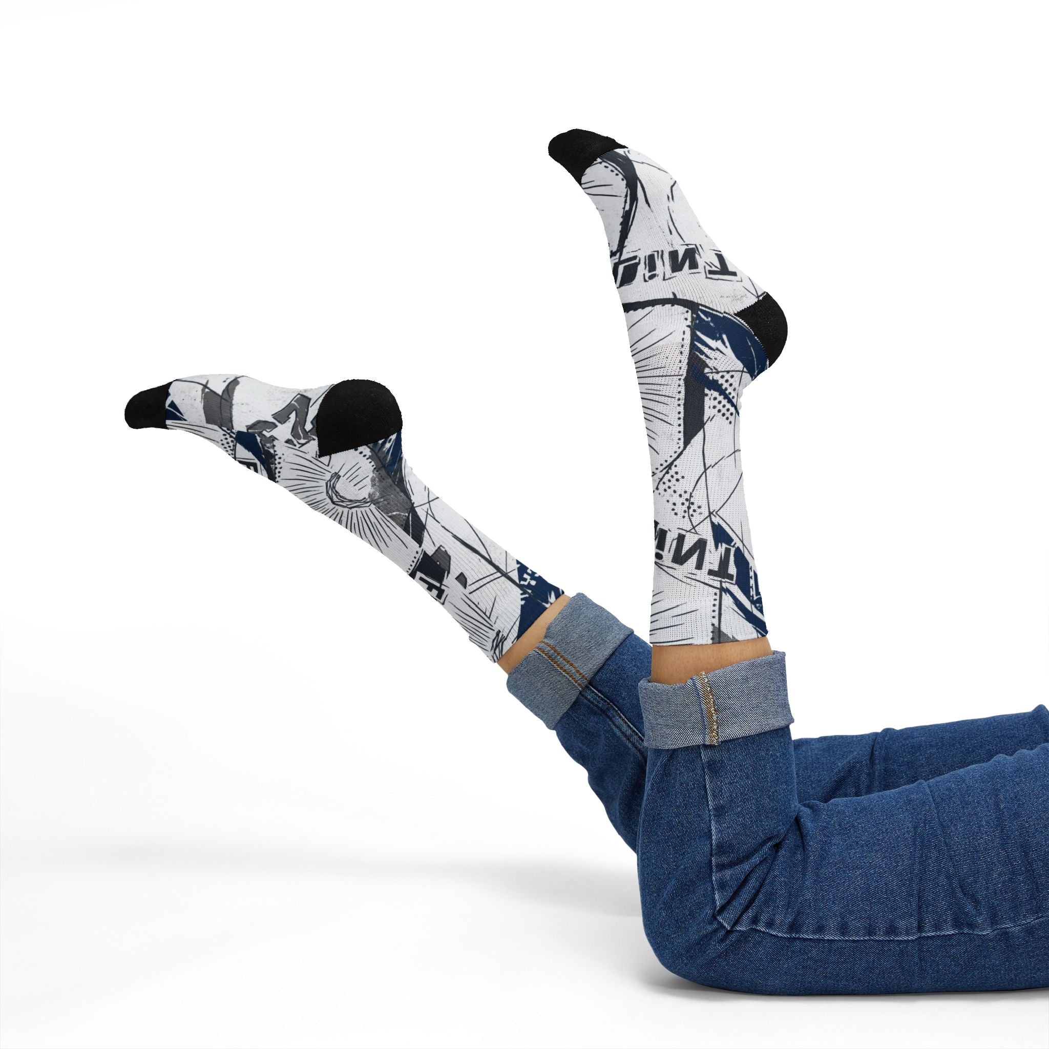 Jordan 9 Retro 'Flint Grey' 2026 matching Crew Socks | Premium Championship Heritage Streetwear