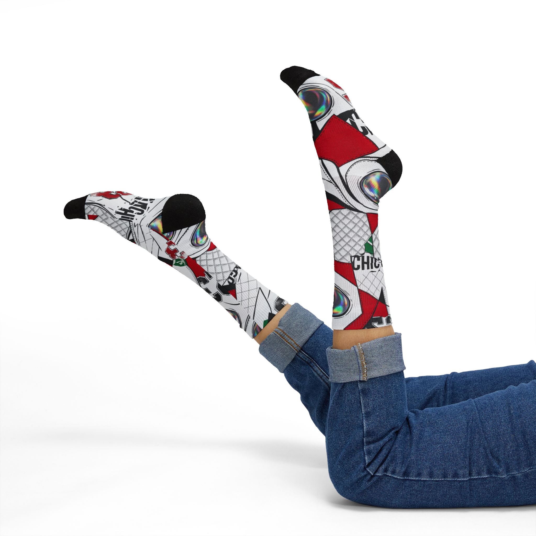 Jordan 13 Retro Chicago 2026 matching Crew Socks | Last Dance Championship Legacy Bulls Inspired Premium Basketball Streetwear