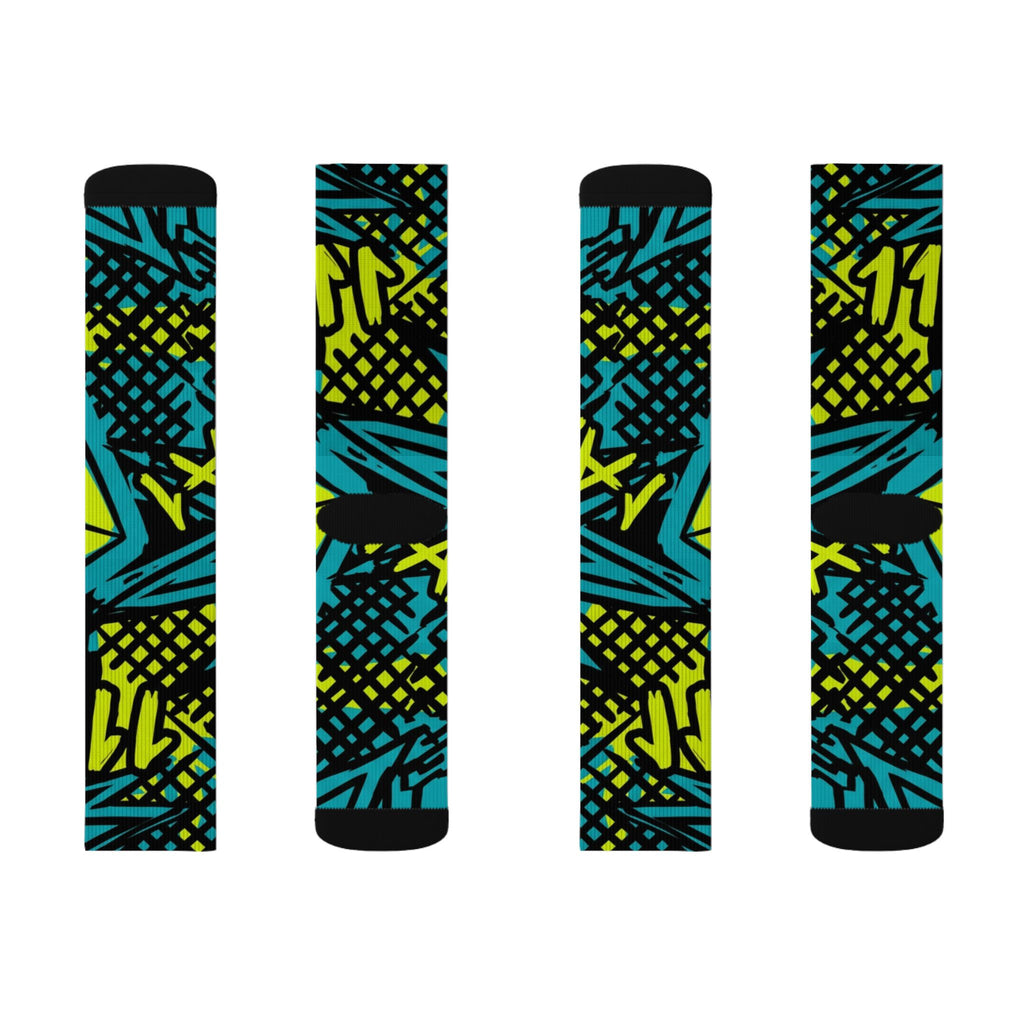 Nike Air Jordan 11 Gamma matching Crew Socks | Electric Blue Streetwear Basketball Collector Gift