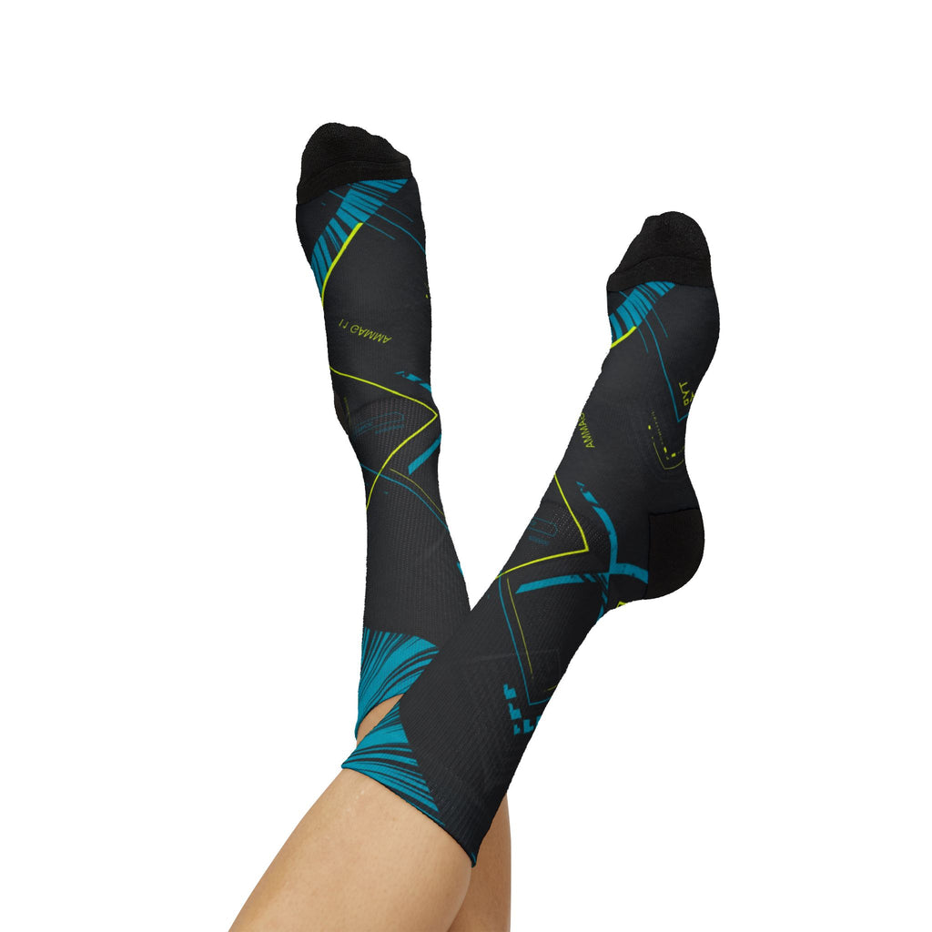 Nike Air Jordan 11 Gamma Matching Crew Socks | Electric Blue Streetwear Basketball Collector Gift