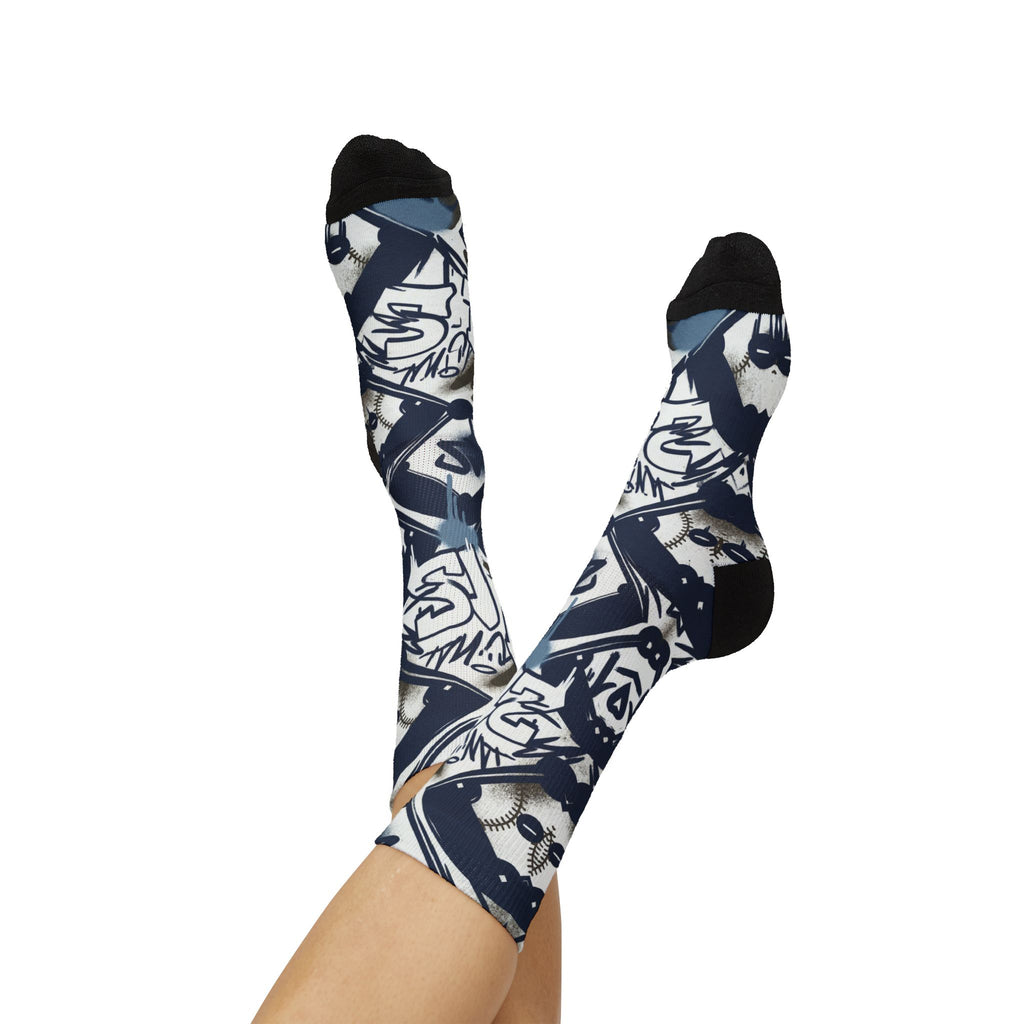 Nike Air Diamond Turf 2 Royals Matching Crew Socks | Deion Sanders Inspired Navy Baseball Heritage Streetwear