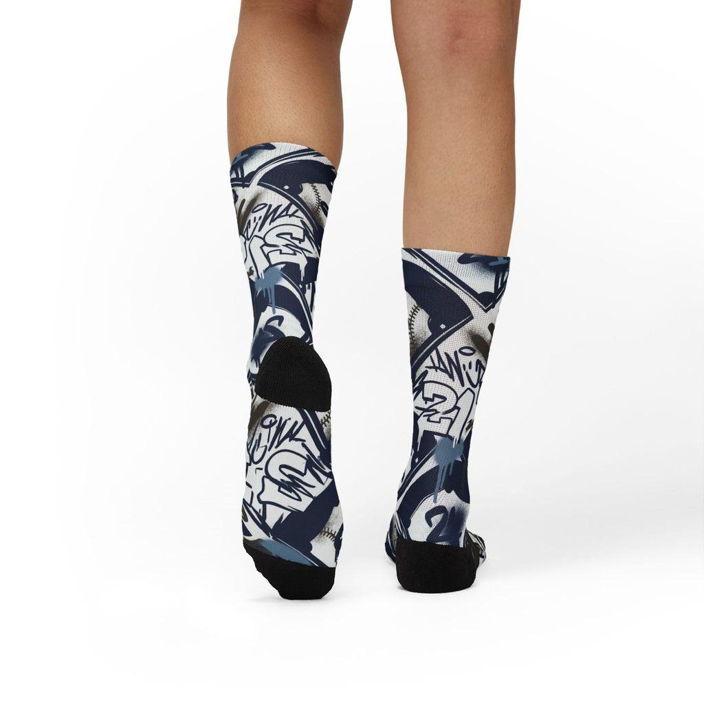 Nike Air Diamond Turf 2 Royals Matching Crew Socks | Deion Sanders Inspired Navy Baseball Heritage Streetwear