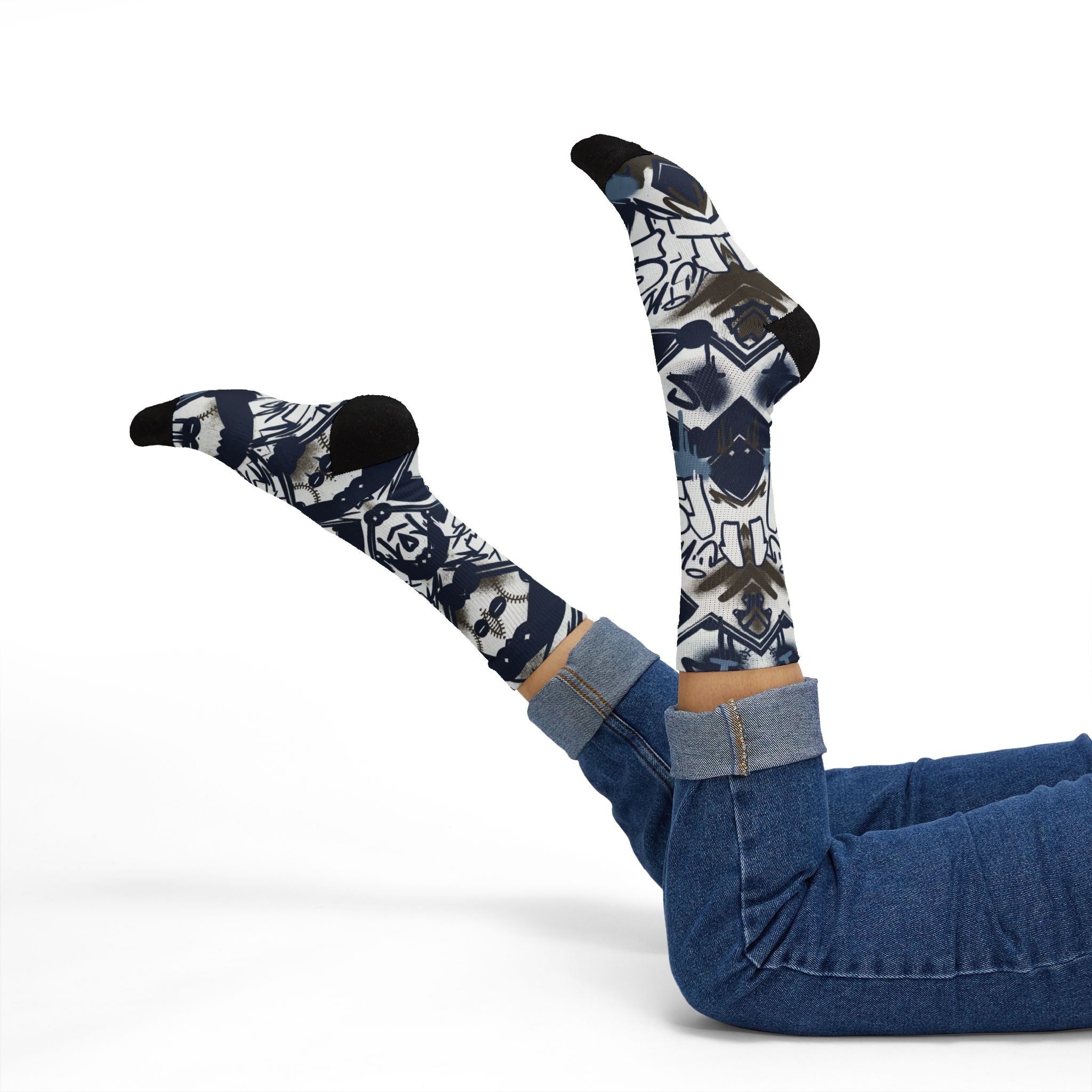 Nike Air Diamond Turf 2 Royals Matching Crew Socks | Deion Sanders Inspired Navy Baseball Heritage Streetwear