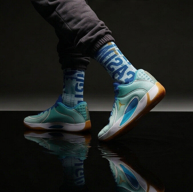 Jordan Tatum 4 Offseason Matching Crew Socks | Training Grind Basketball Streetwear Socks
