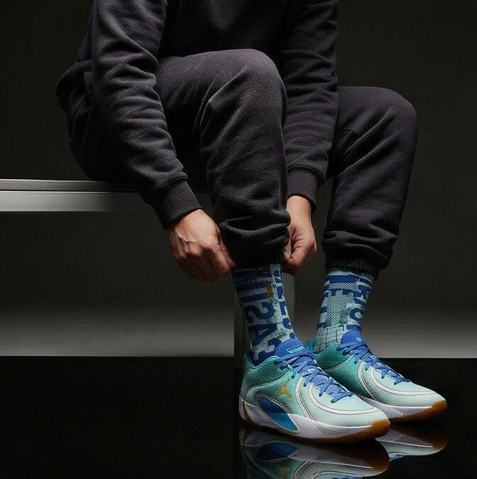 Socks to Match Jordan Tatum 4 Offseason Matching Crew Socks | Training Grind Basketball Streetwear Socks
