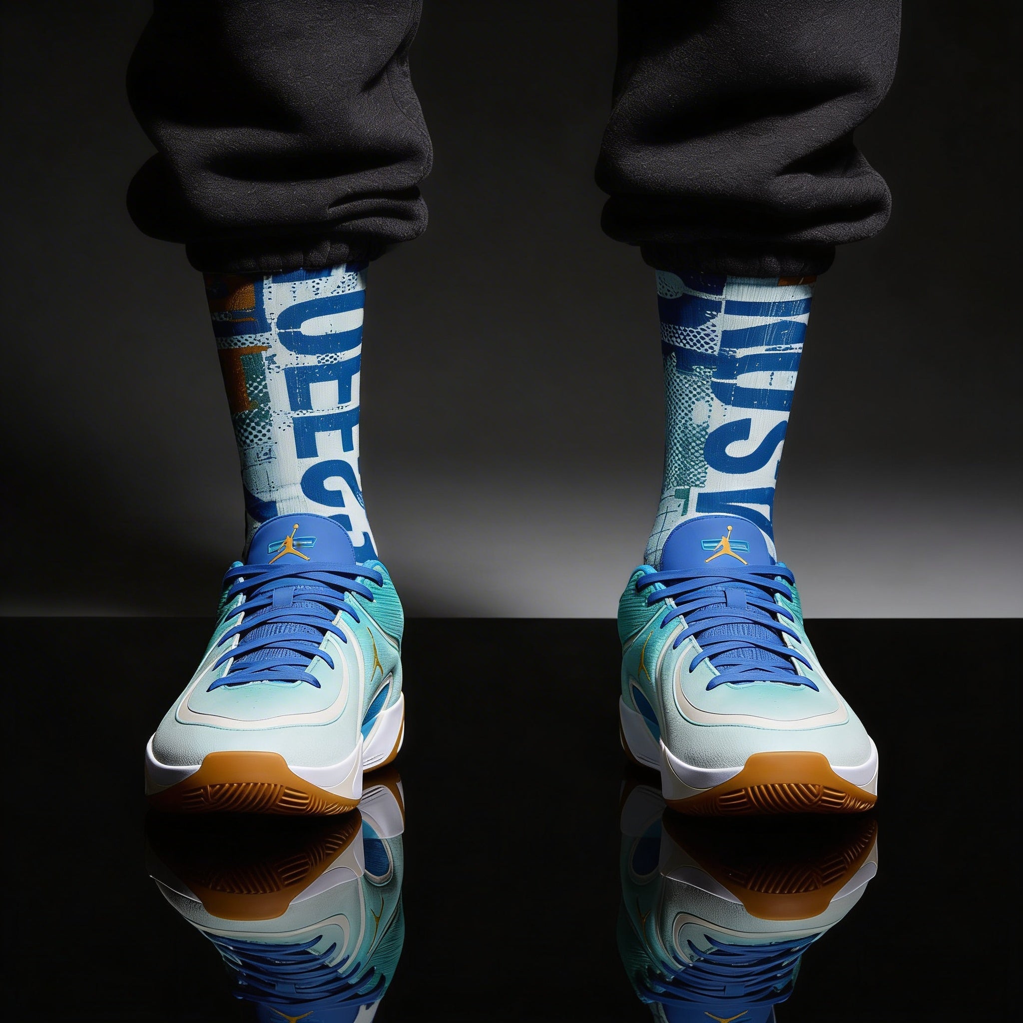 Jordan Tatum 4 Offseason Matching Crew Socks | Training Grind Basketball Streetwear Socks