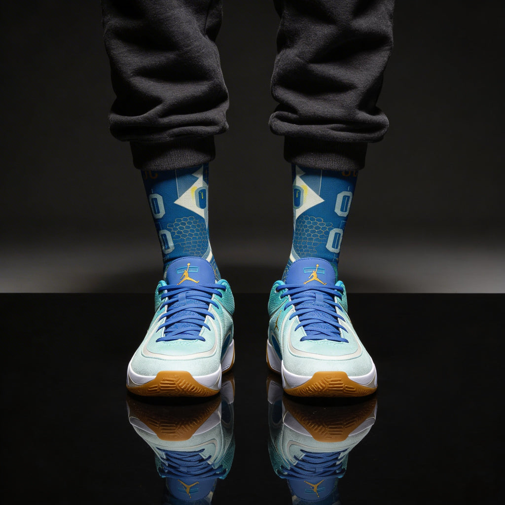 Jordan Tatum 4 Offseason Matching Crew Socks | Training Grind Basketball Streetwear Socks