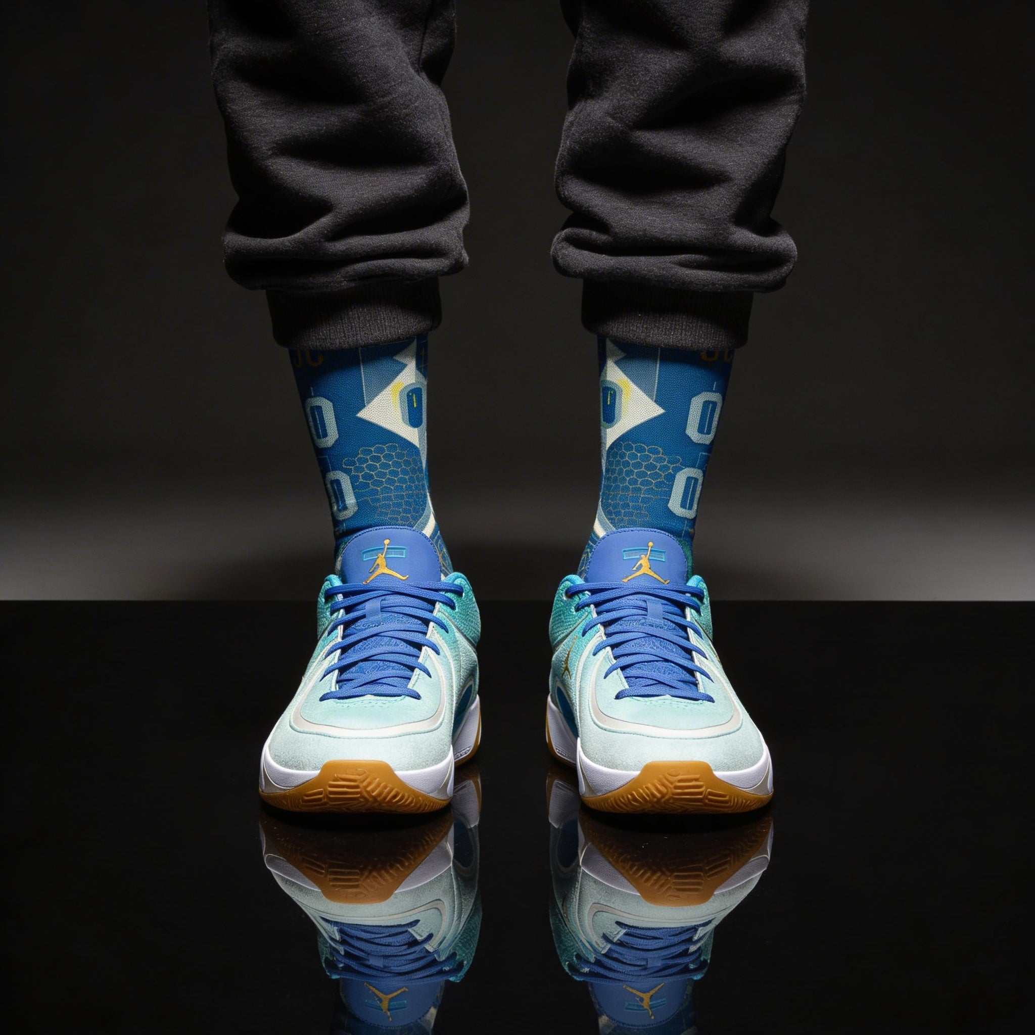 Jordan Tatum 4 Offseason Matching Crew Socks | Training Grind Basketball Streetwear Socks