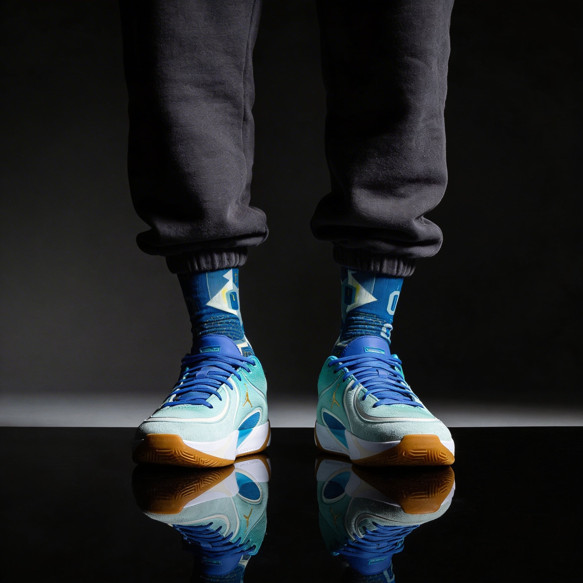 Jordan Tatum 4 Offseason Matching Crew Socks | Training Grind Basketball Streetwear Socks