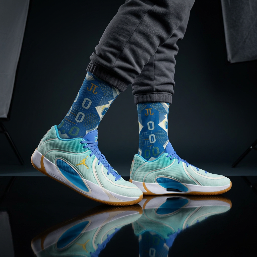 Jordan Tatum 4 Offseason Matching Crew Socks | Training Grind Basketball Streetwear Socks