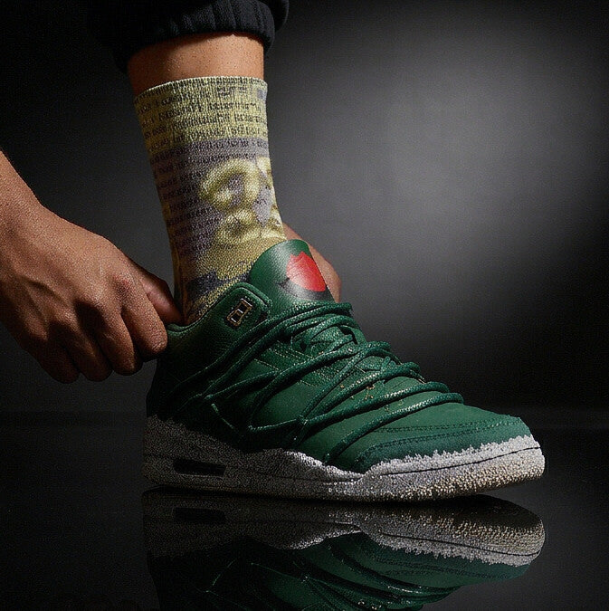 Teyana Taylor x Jordan 3 Concrete Rose Matching Crew Socks | Queens Urban Rose Streetwear