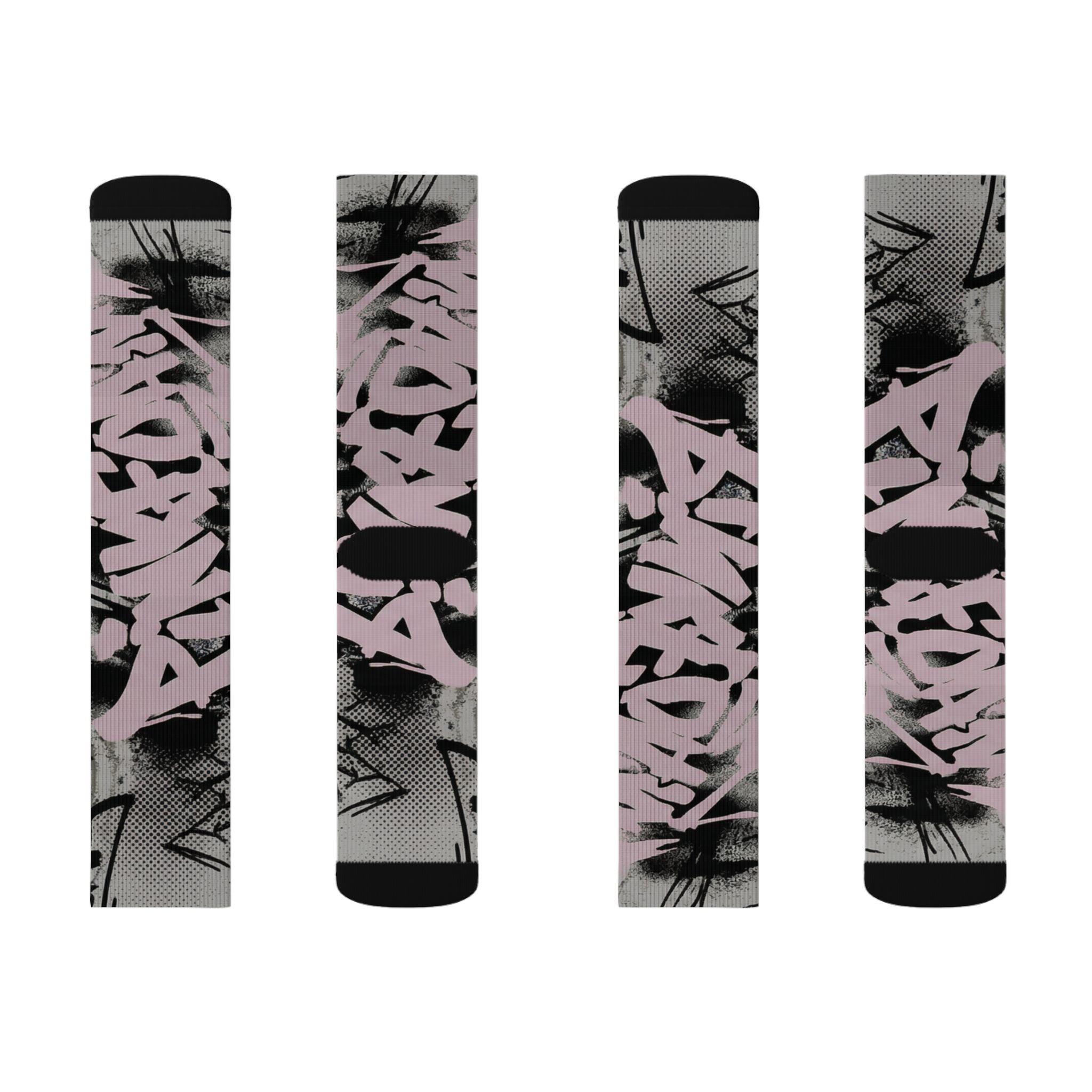 Air Max 95 Pink Foam Matching Crew Socks | Pink Foam Technical Streetwear Socks