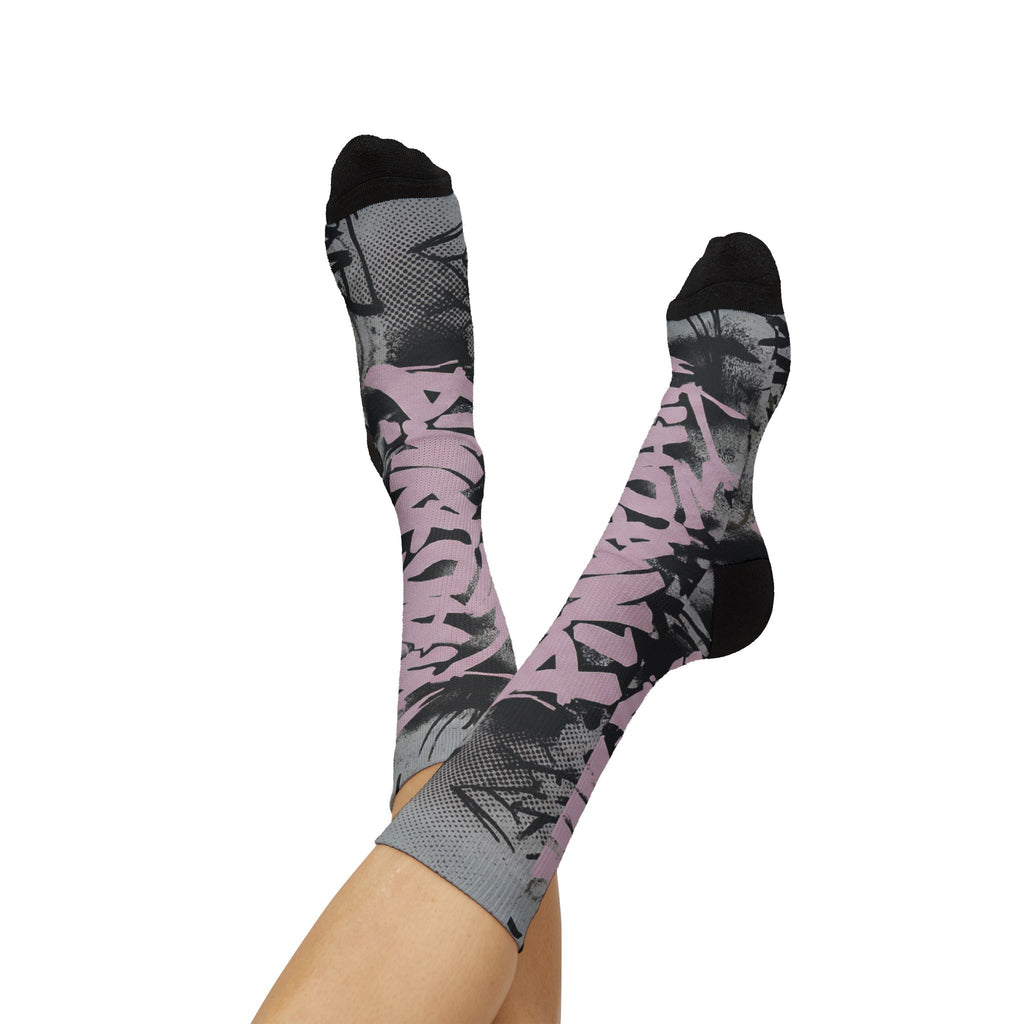 Air Max 95 Pink Foam Matching Crew Socks | Pink Foam Technical Streetwear Socks