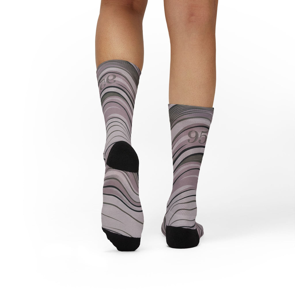 Air Max 95 OG Pink Foam Matching Crew Socks | Pink Foam Streetwear Wave Socks