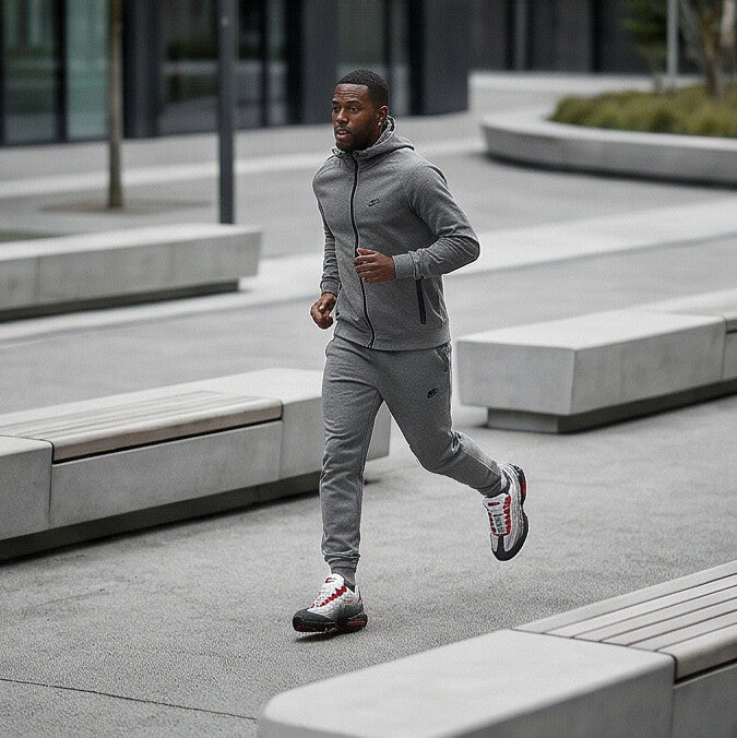 Air Max 95 Big Bubble Solar Red Matching Crew Socks | Explosive Streetwear
