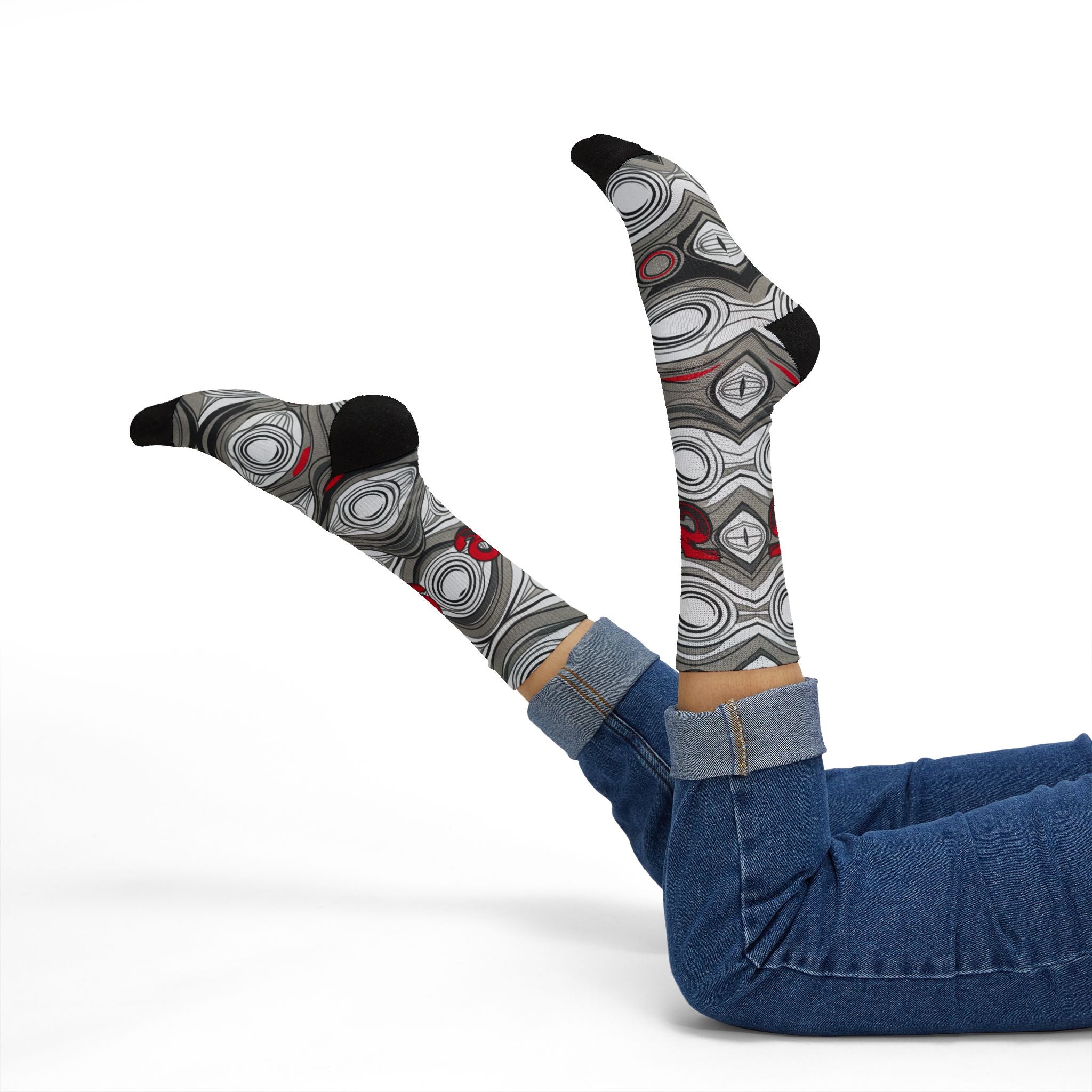 Air Max 95 Big Bubble Solar Red Matching Crew Socks | Explosive Streetwear