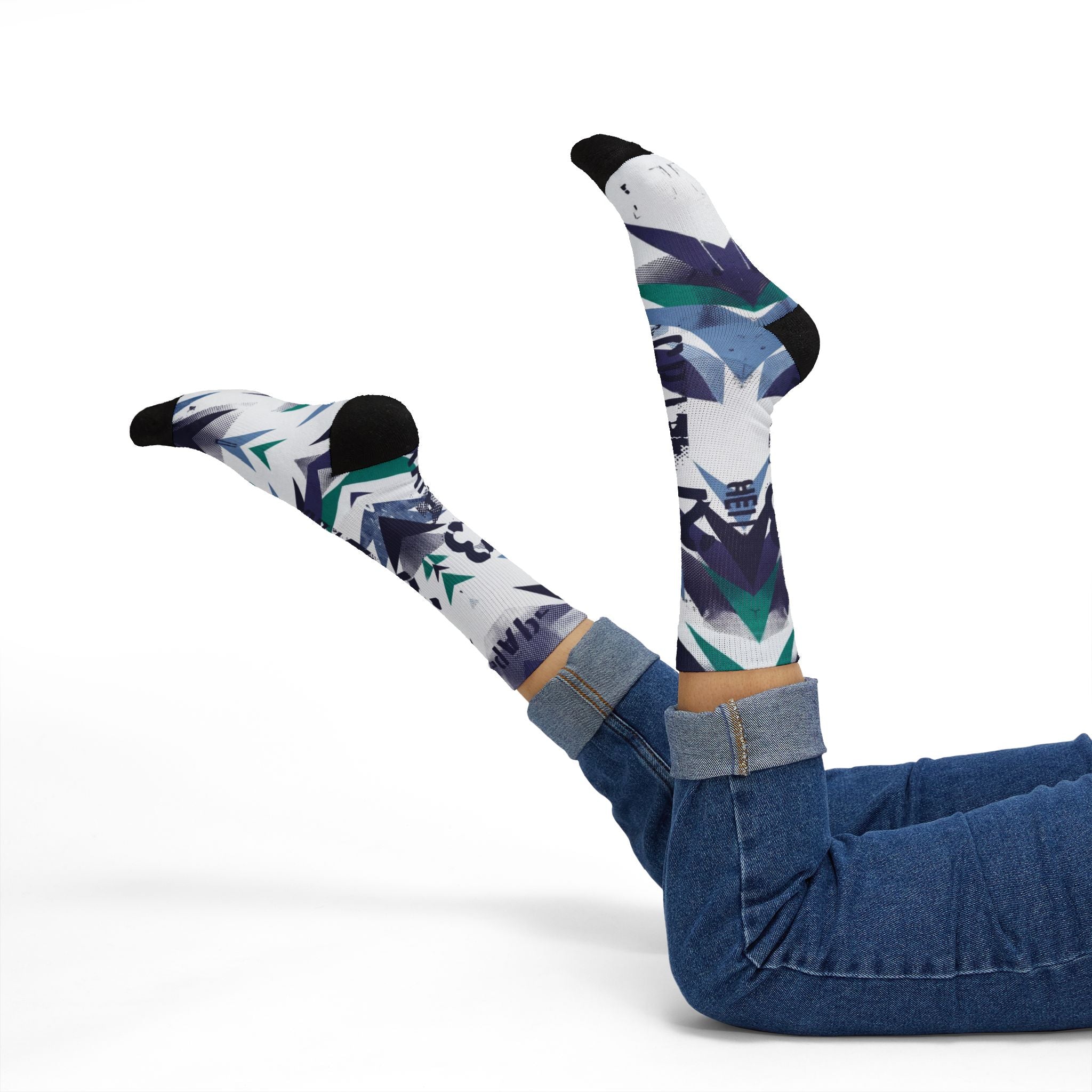 Jordan 5 Retro Grape 2025 Matching Crew Socks | Purple Royal Streetwear